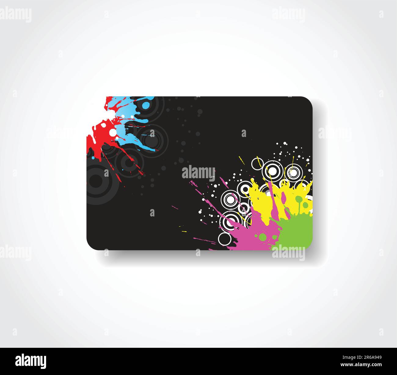 Geschenkkarte mit abstrakten Grunge-design Stock Vektor