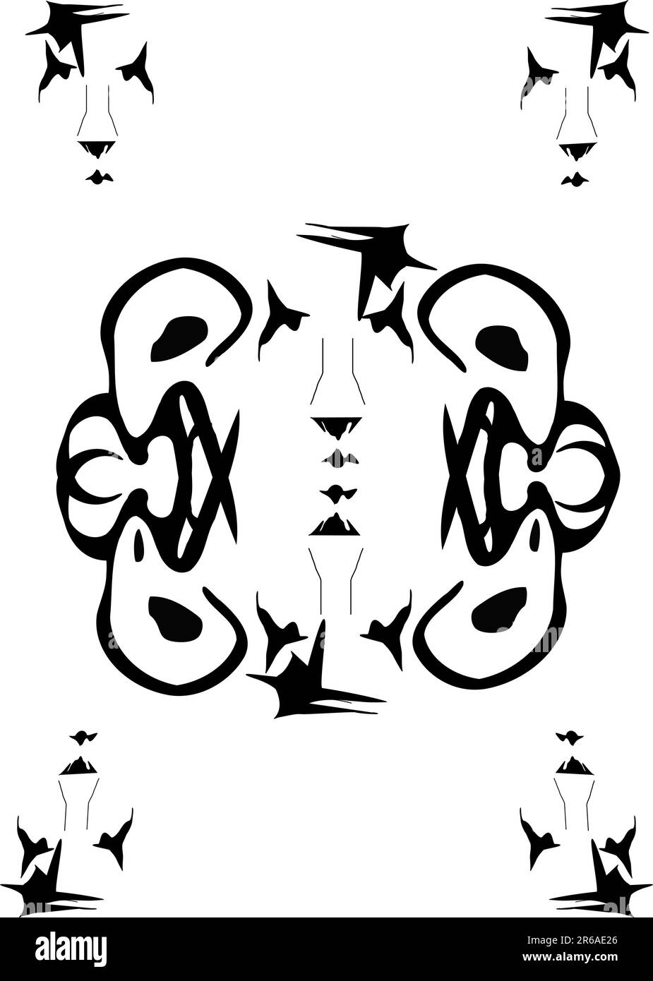 Gesichter? Stock Vektor