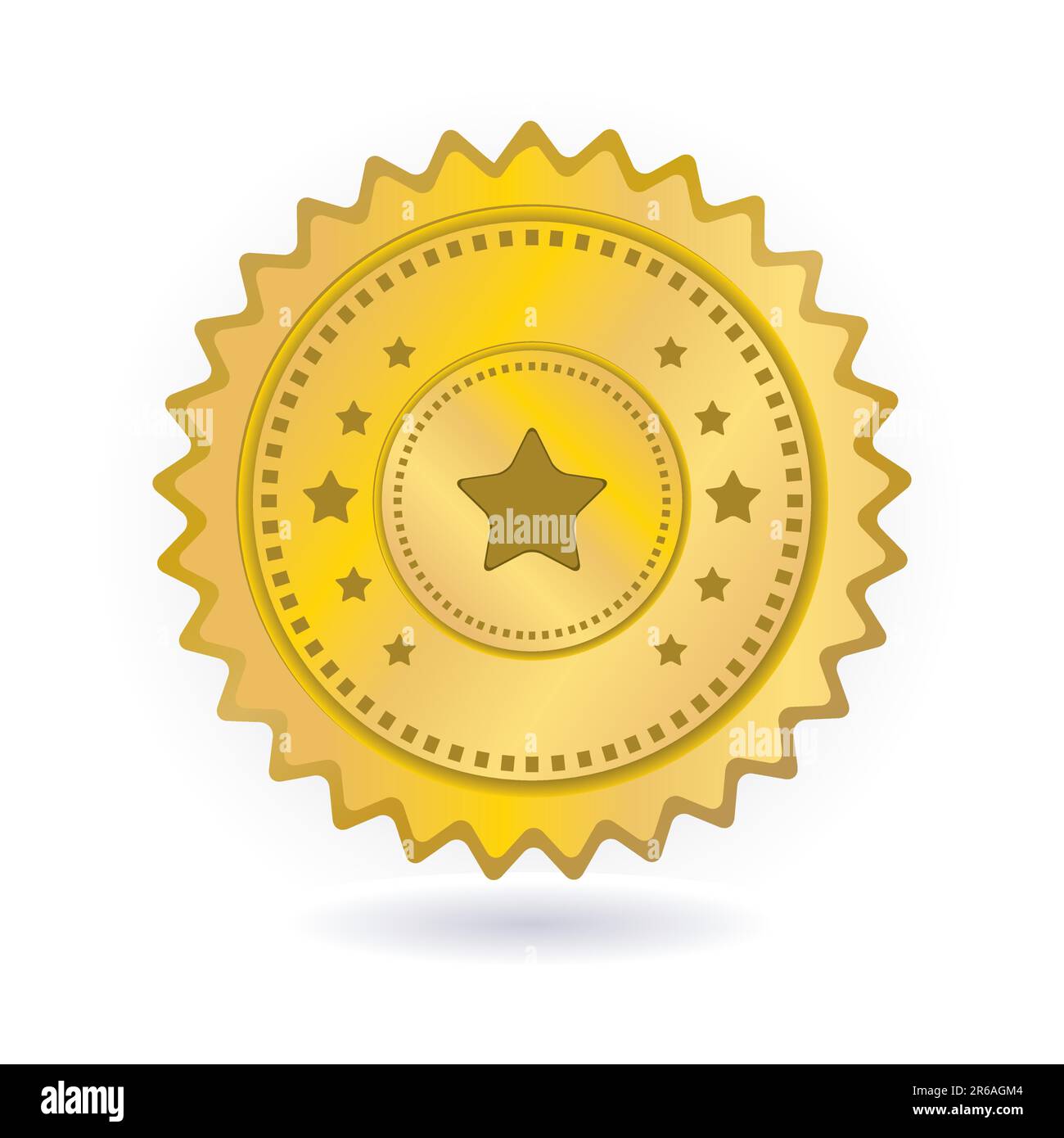 Abzeichen mit Stern Stock Vektor