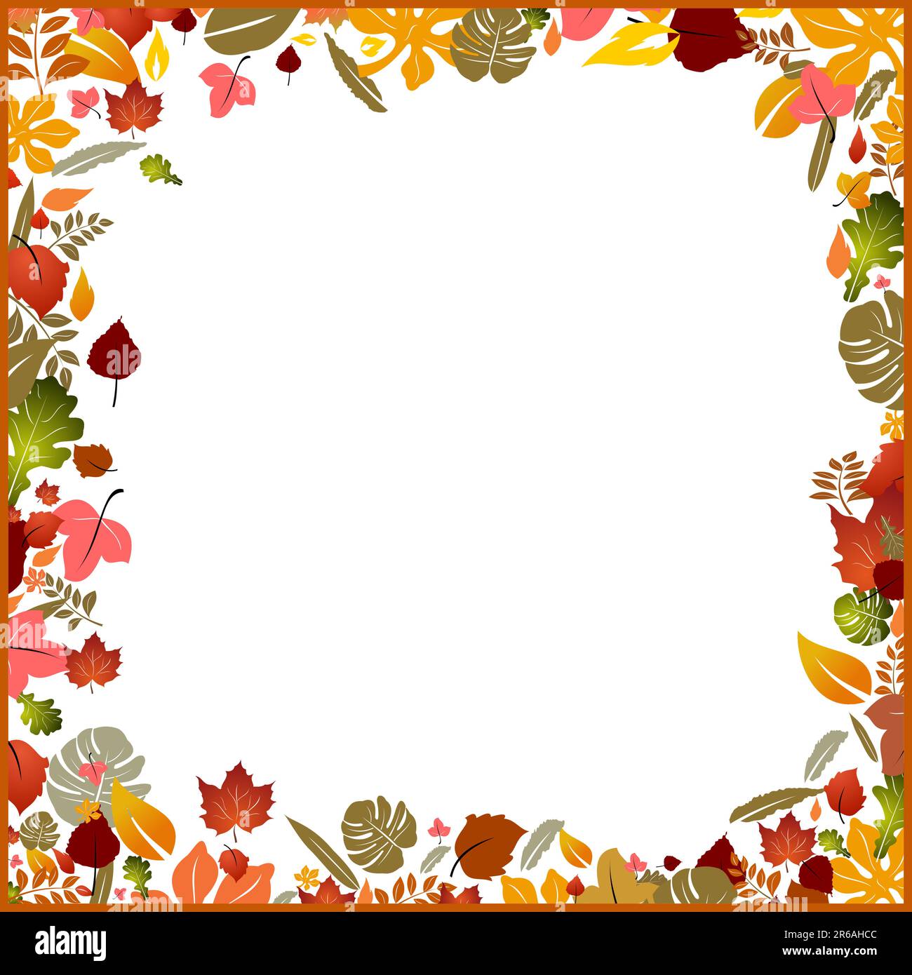 Hintergrund im Herbst Rahmen, Element für Design, Vektor-illustration Stock Vektor