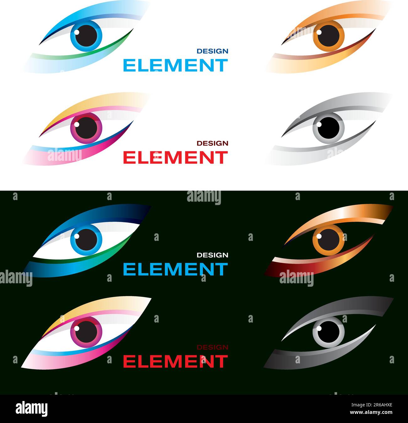 Vektordarstellung eines auffälligen Logos. Stock Vektor