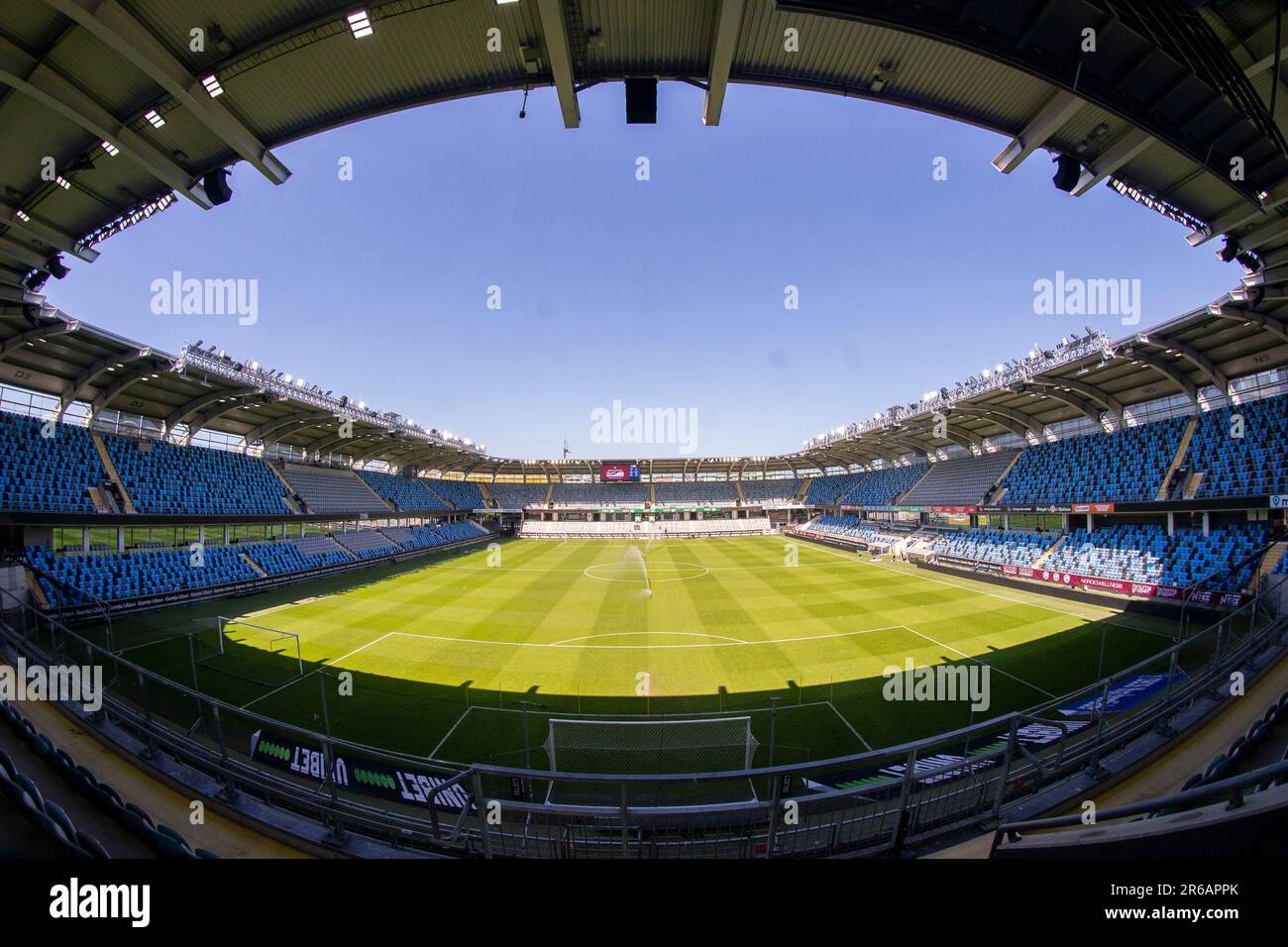 Innenansicht des Gamla Ullevi-Stadions in Göteborg, Schweden. Stockfoto