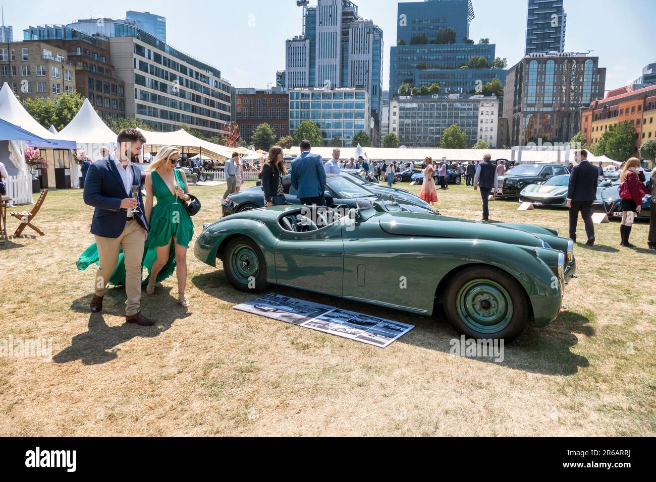 1953 Jaguar XK120 bei den London Concours bei der Honourable Artillery Company City of London UK 2023 Stockfoto