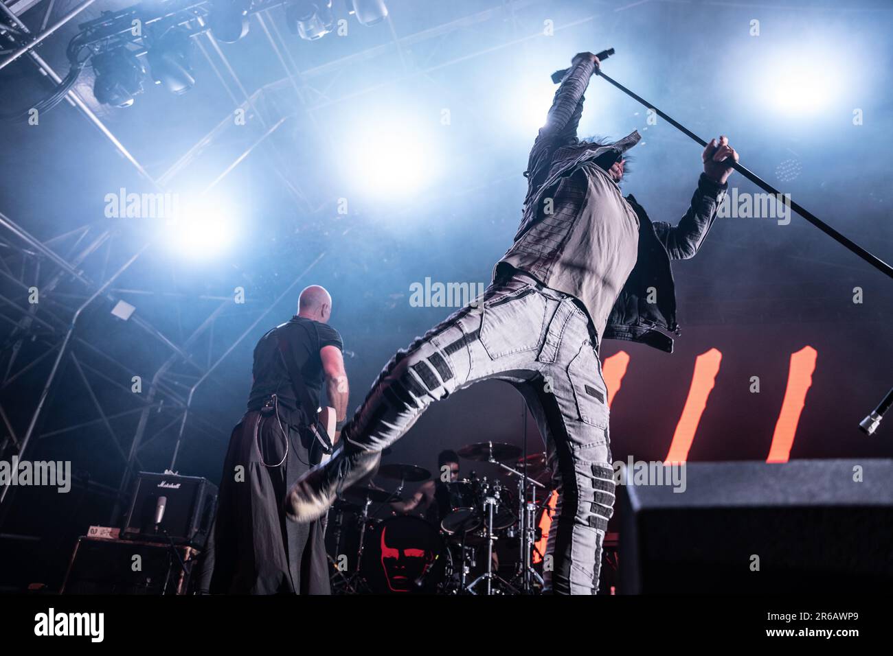 Gary Numan live auf der Rfest Bühne, Rebellion Festival 2022, Blackpool, Samstagabend-Headliner Stockfoto