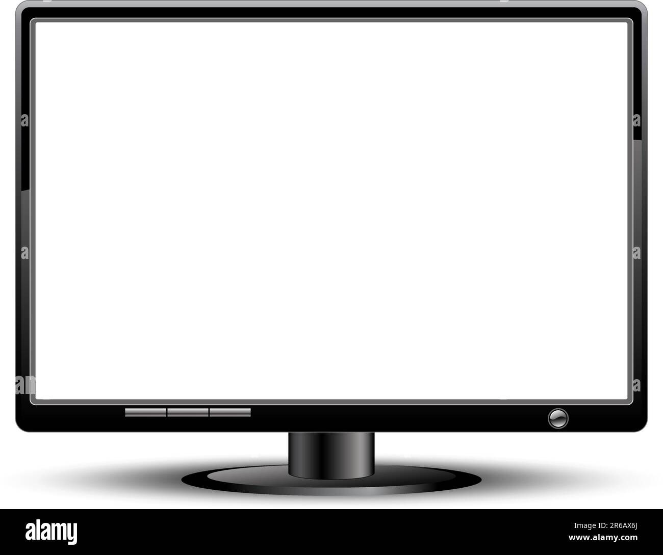 LCD-Bildschirm, diese Abbildung kann für die Arbeit von Designern nützlich sein Stock Vektor