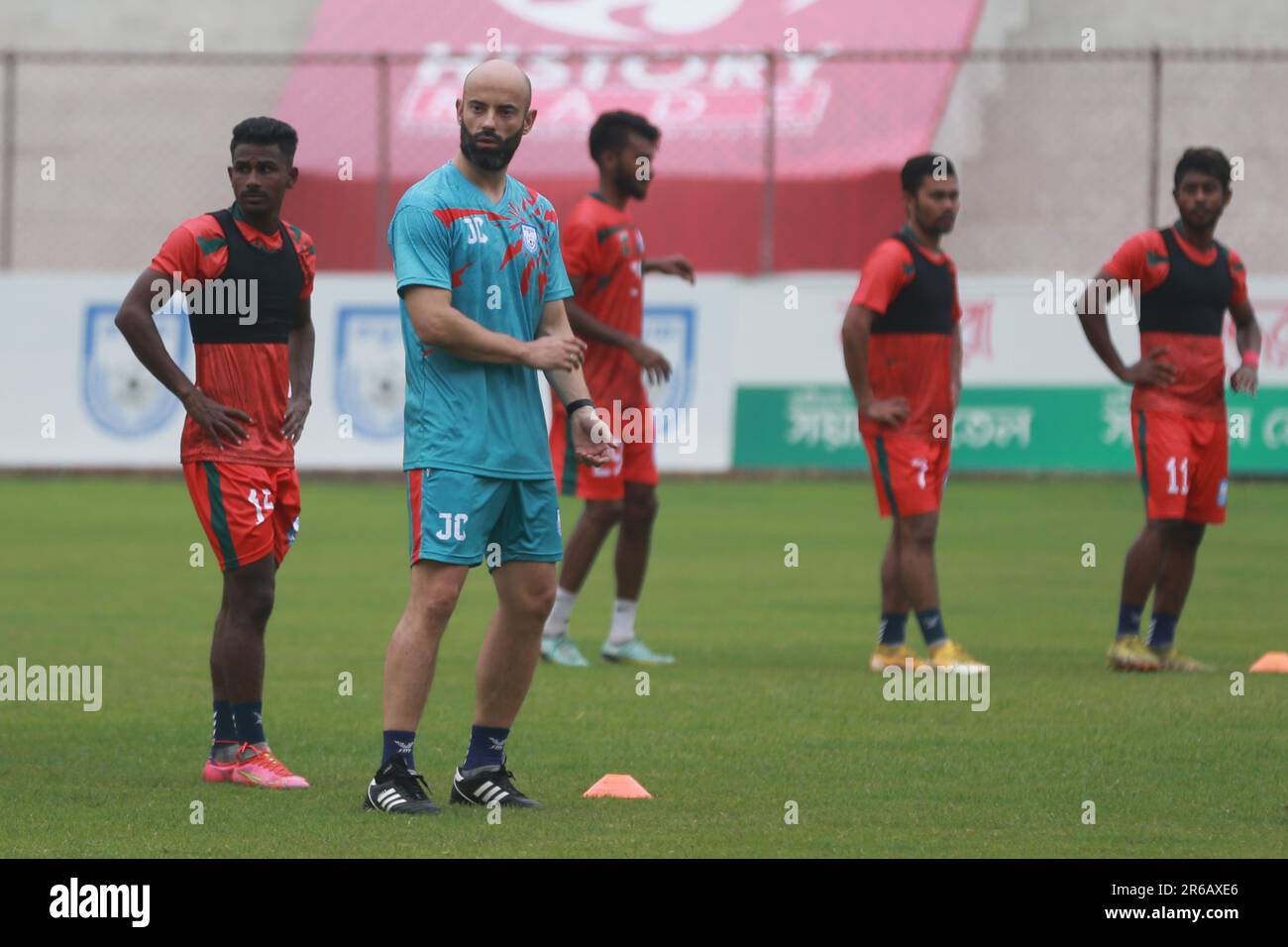 Bangladesch National Football TeamSpieler nehmen vor dem SAFF Champi