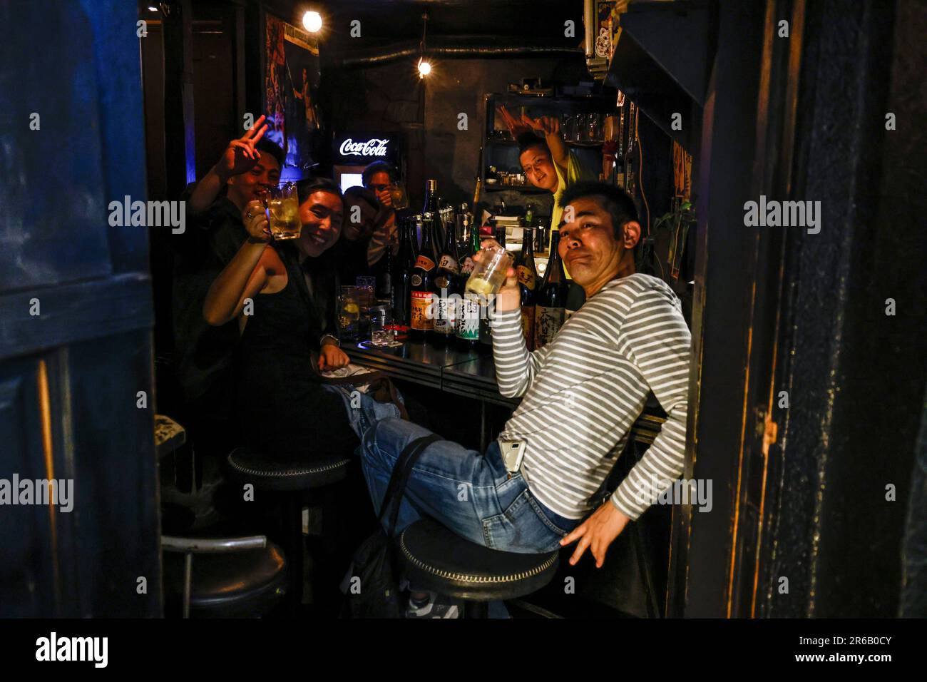 SHINJUKU GOLDEN GAI VIERTEL TOKIO Stockfoto