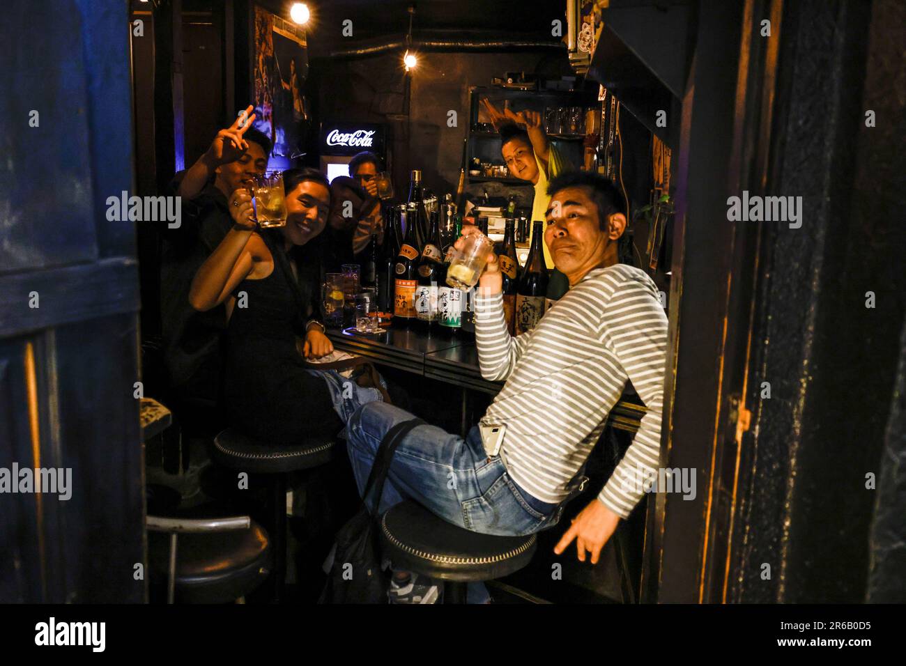 SHINJUKU GOLDEN GAI VIERTEL TOKIO Stockfoto