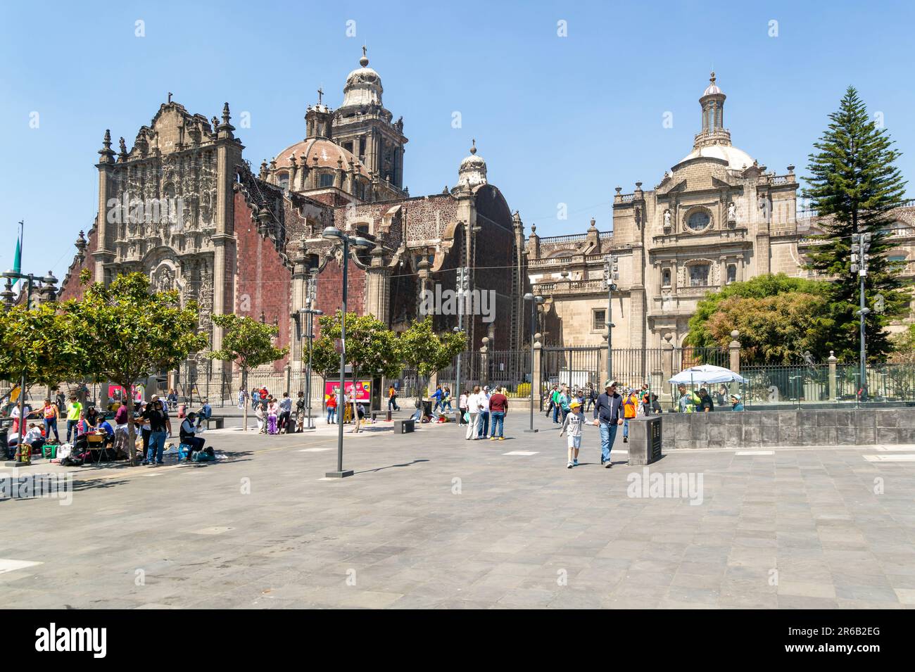 Kathedrale, Kathedrale Metropolitana, Centro Historic, Mexico City, Mexiko Stockfoto