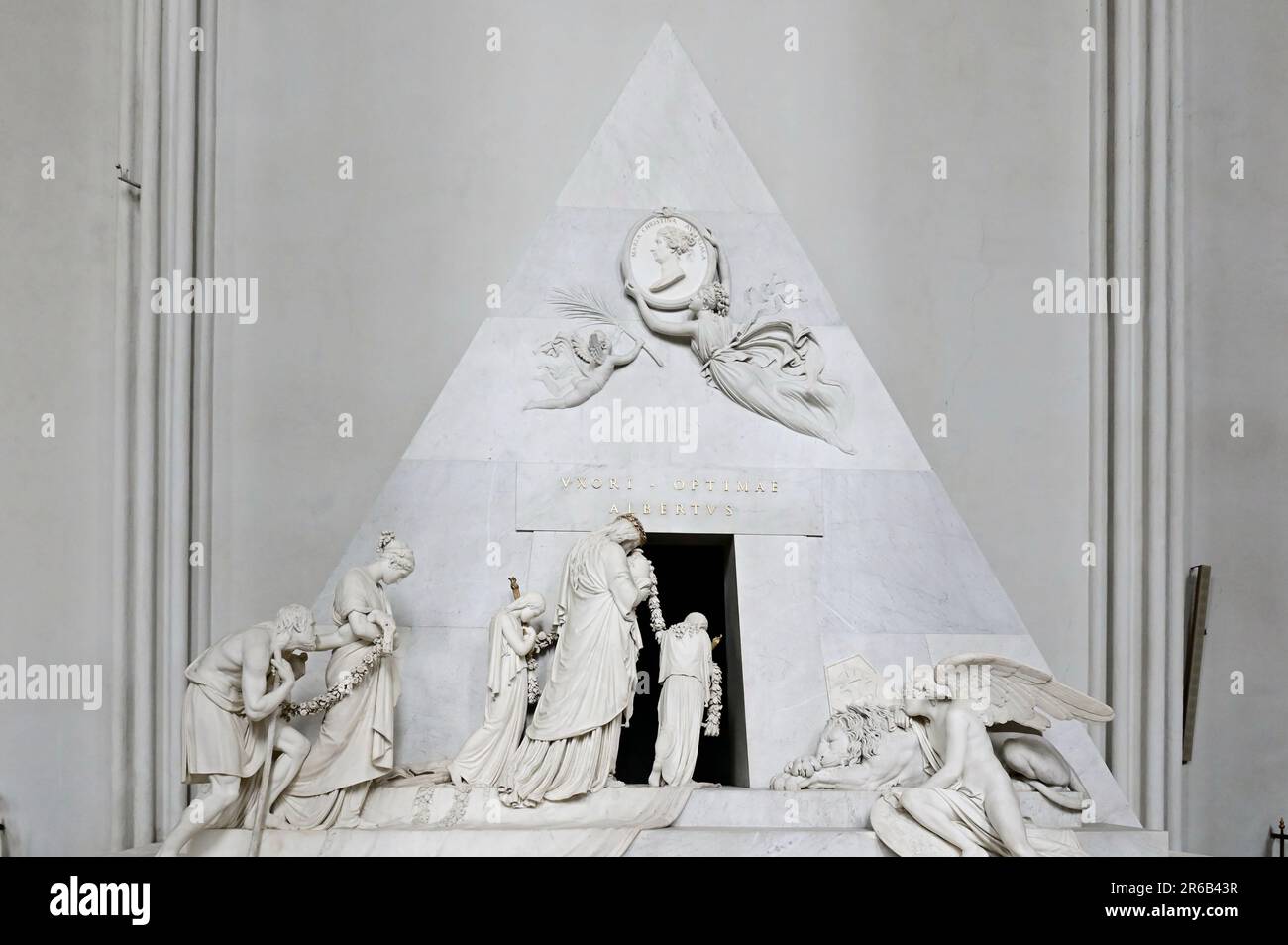 Wien, Österreich. Augustinerkirche in Wien. Grabmal für Erzherzogin Marie Christine von Antonio Canova Stockfoto