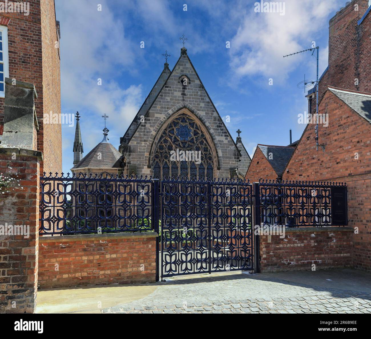 Die Kathedrale Kirche unserer Lieben Frau Hilfe der Christen und des Heiligen Petrus von Alcantara, oder Shrewsbury Cathedral, Shrewsbury, Shropshire, England, UK Stockfoto