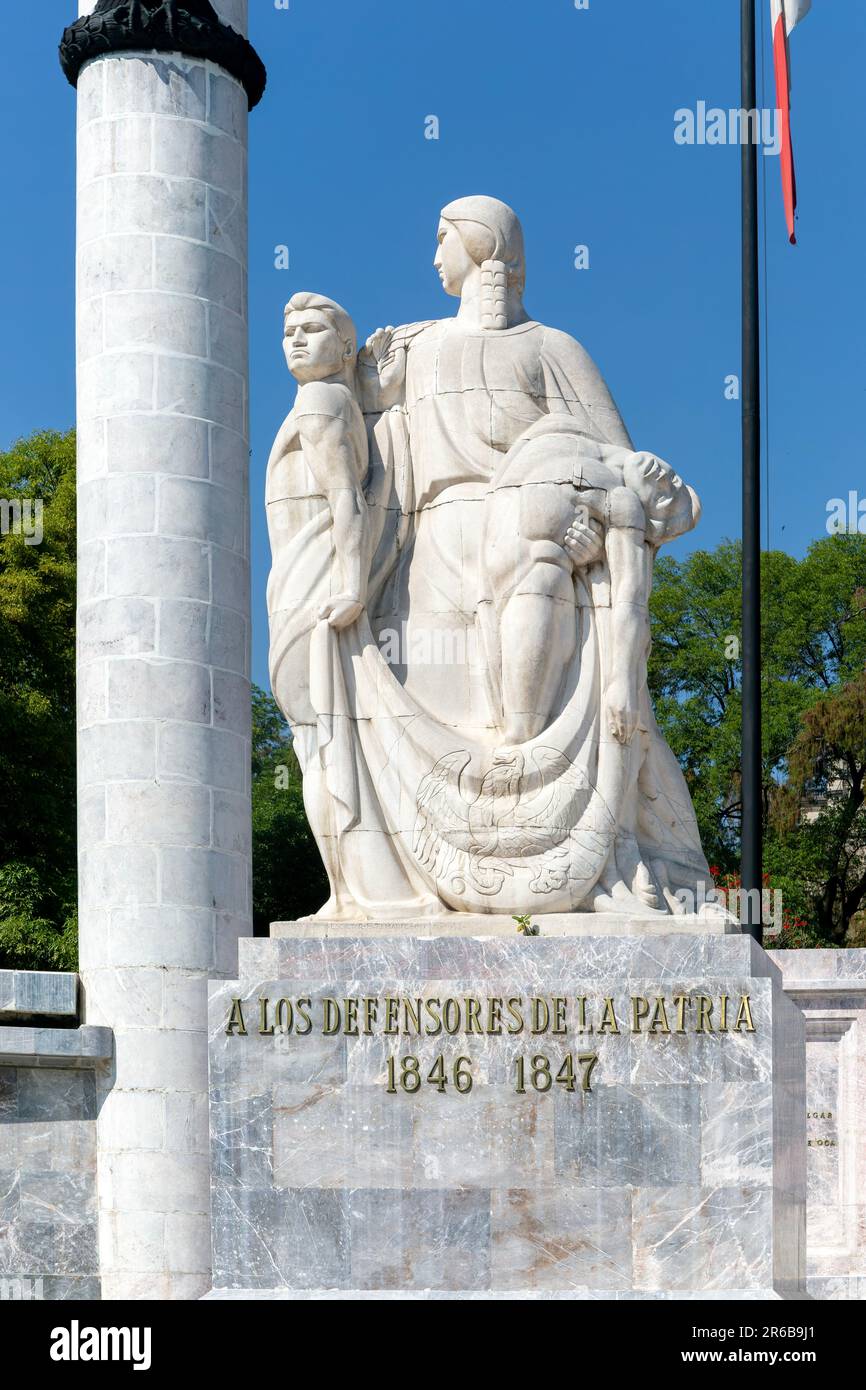 Denkmal für die neun Helden, Monumento A Los Ninos Heroes, Bosque de Chapultepec Park, Mexiko-Stadt, Mexiko Stockfoto