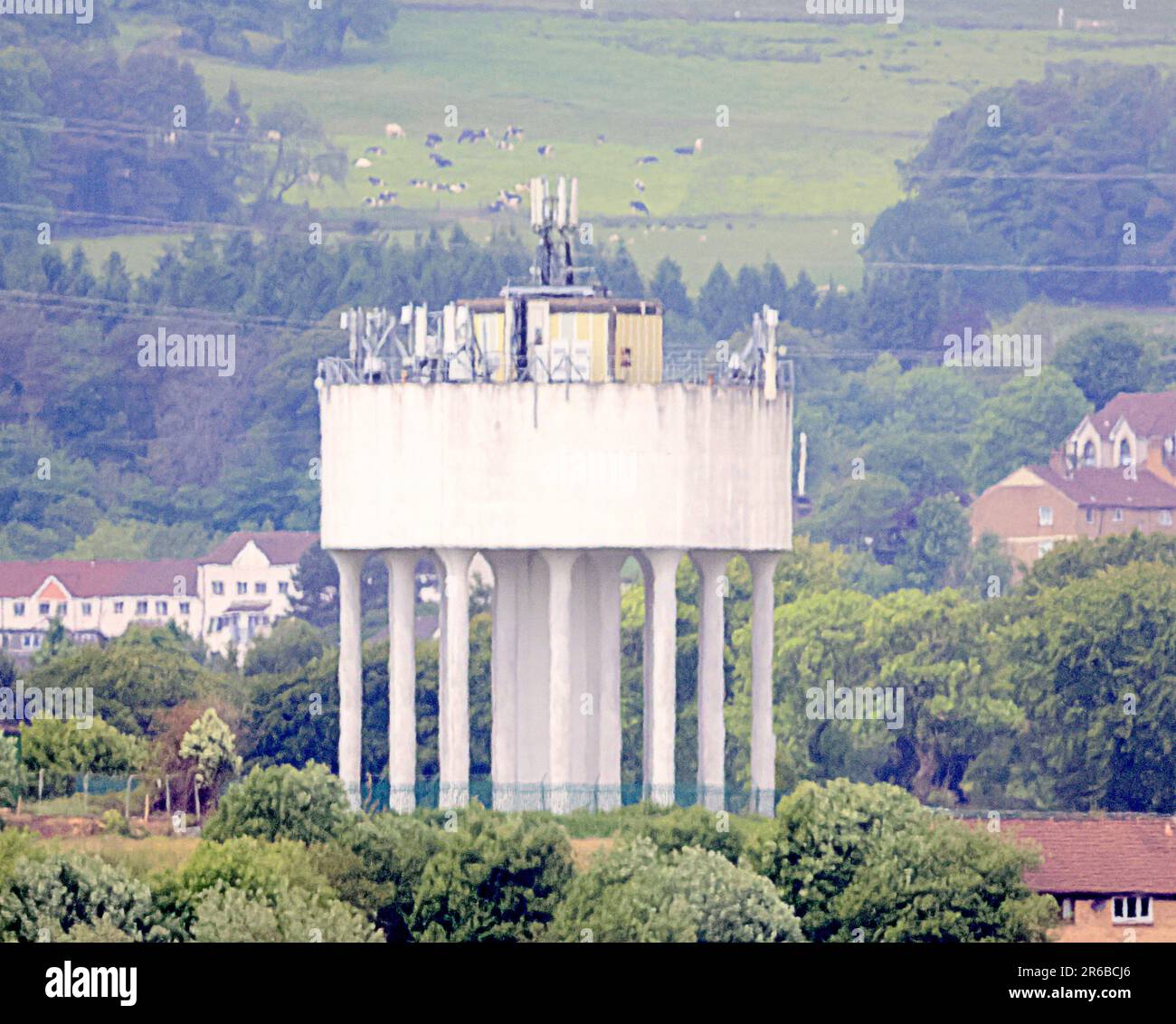 Wasserturm der Trommelkapelle Stockfoto