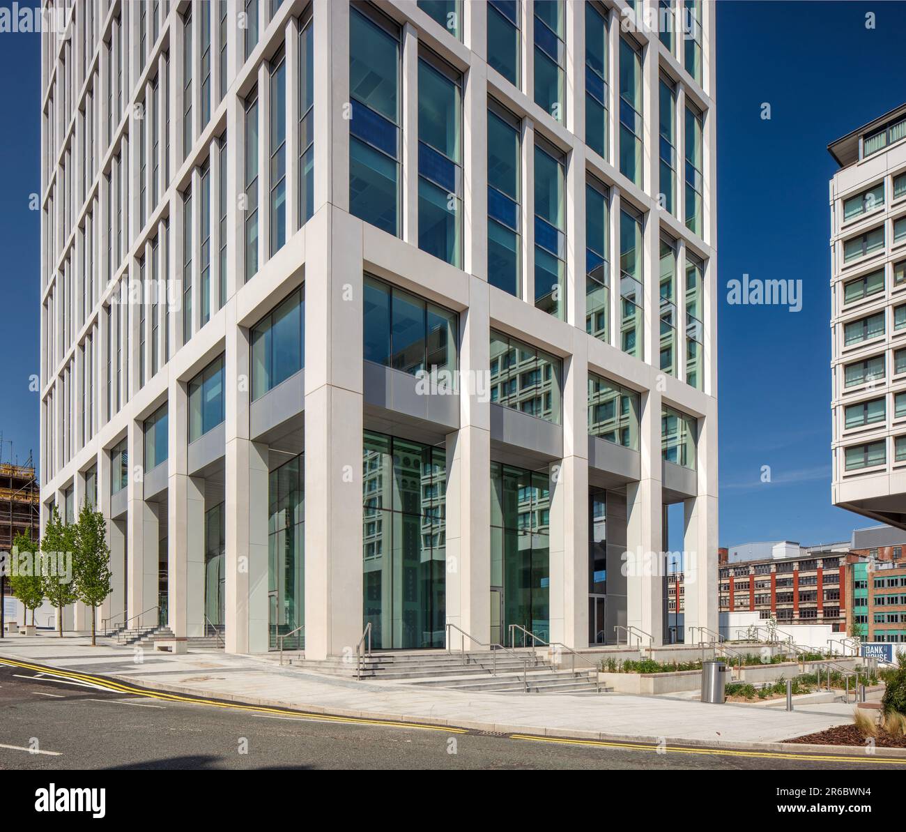 Blick von außen bei Tageslicht auf Bank House, Newcastle Upon Tyne, Tyne and Wear, England, Großbritannien Stockfoto