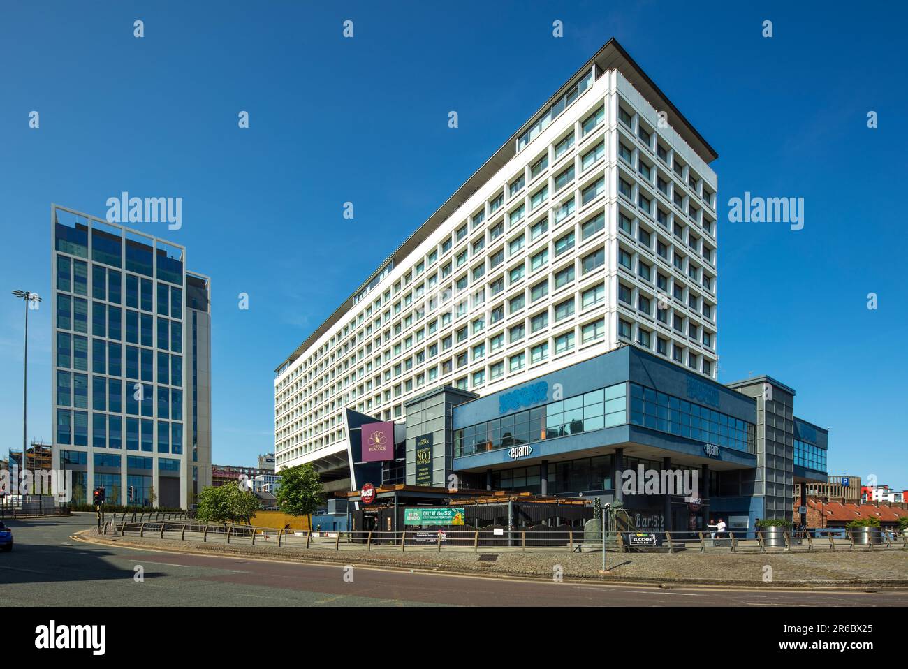 Blick von außen bei Tageslicht auf Bank House, Newcastle Upon Tyne, Tyne and Wear, England, Großbritannien Stockfoto