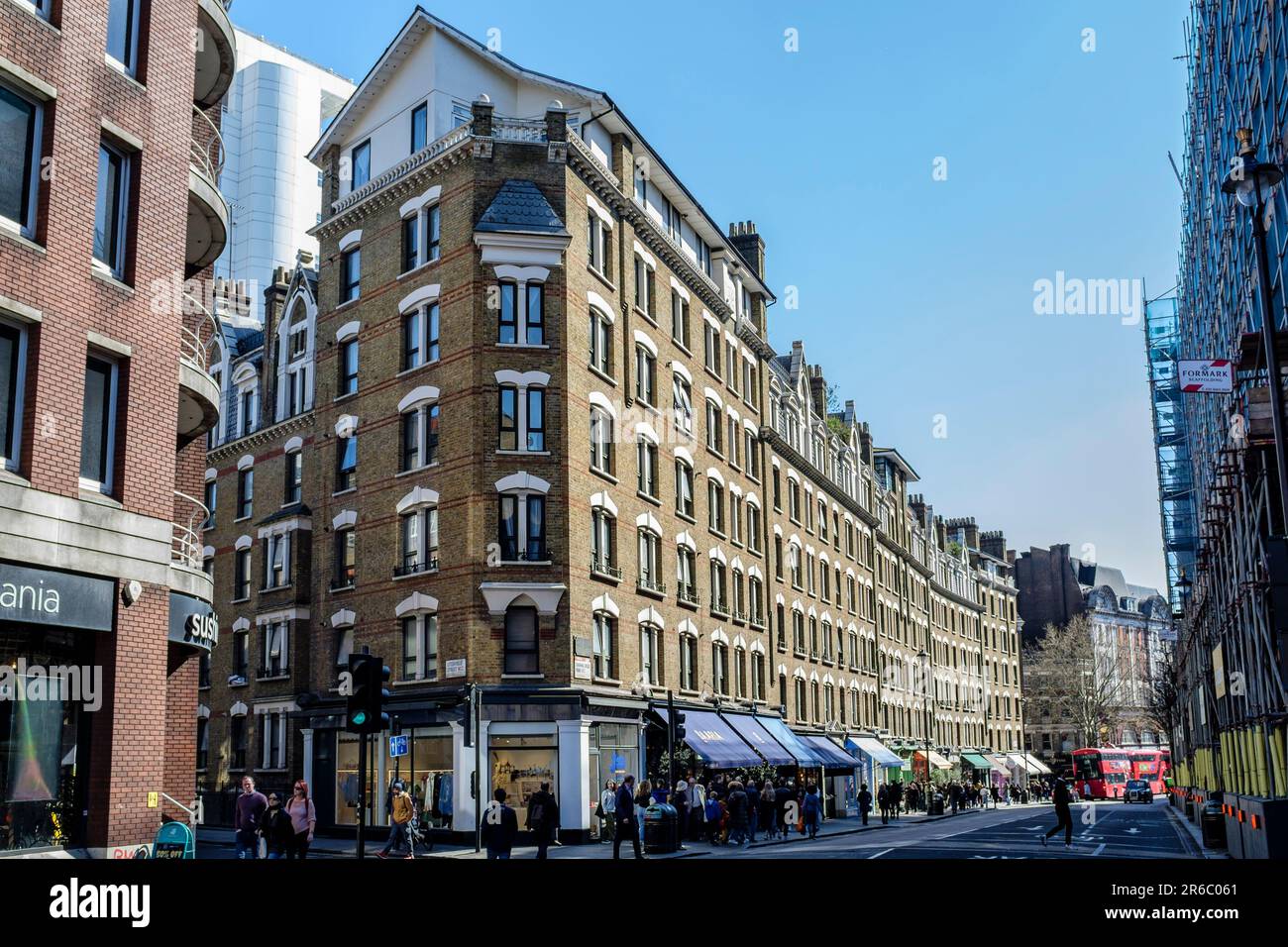 Sandringham Buildings, Charing Cross Road, London, Großbritannien Stockfoto