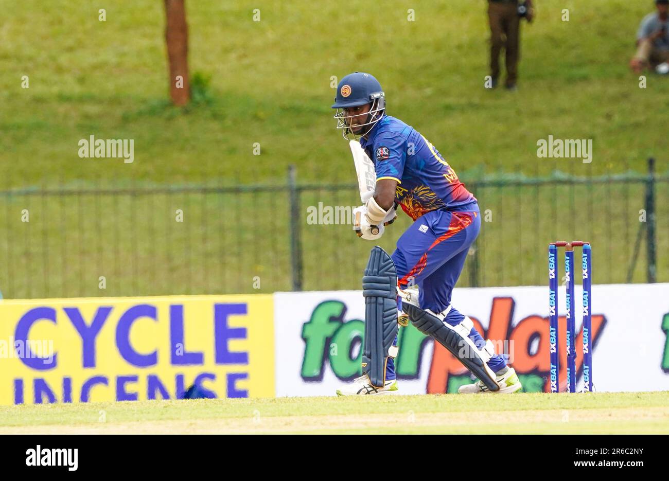 Angelo Mathews über Afghanistan gegen Sri Lanka ODI-Serie Sooriyawewa Stockfoto