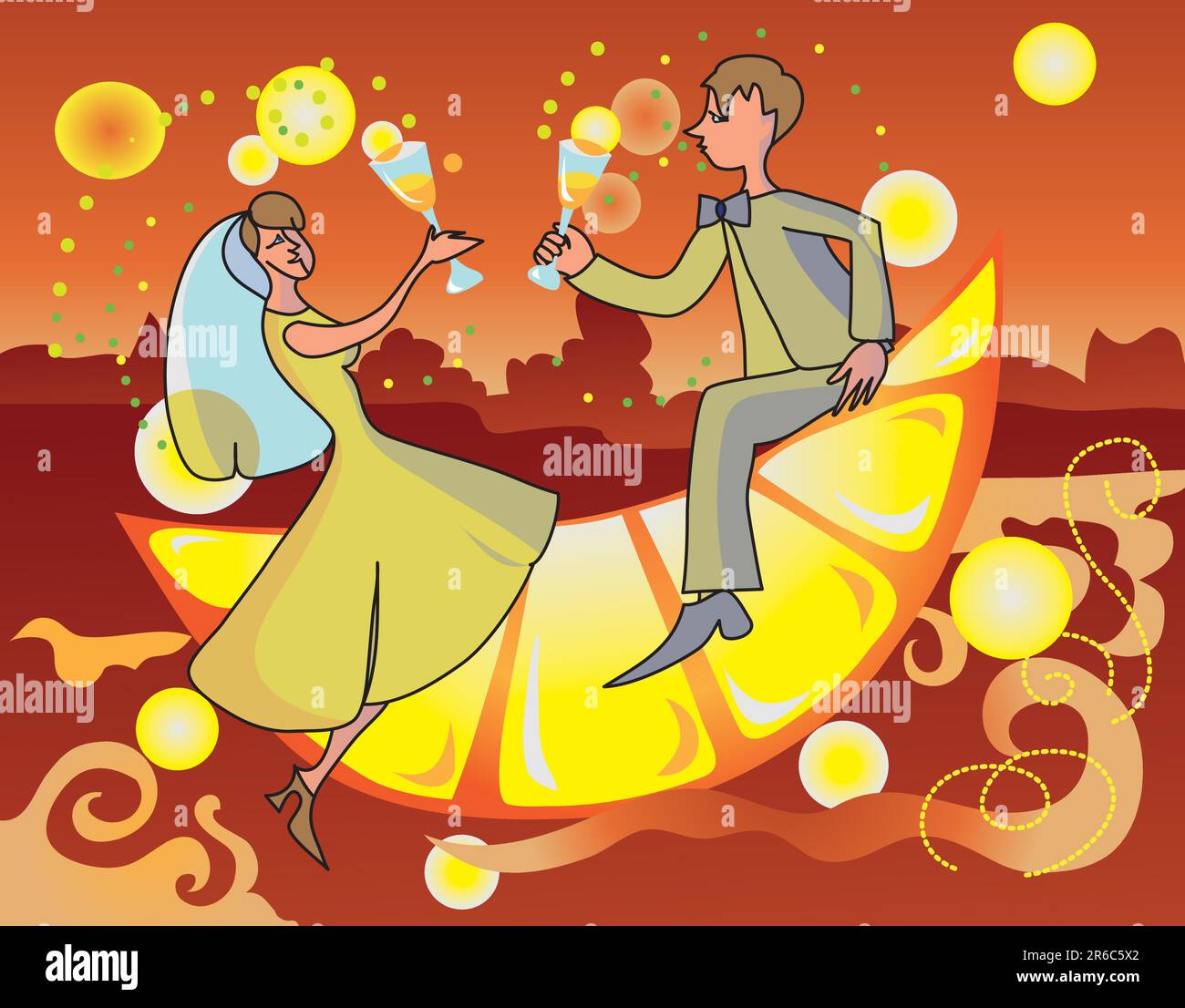 Familienleben-Illustration Stock Vektor