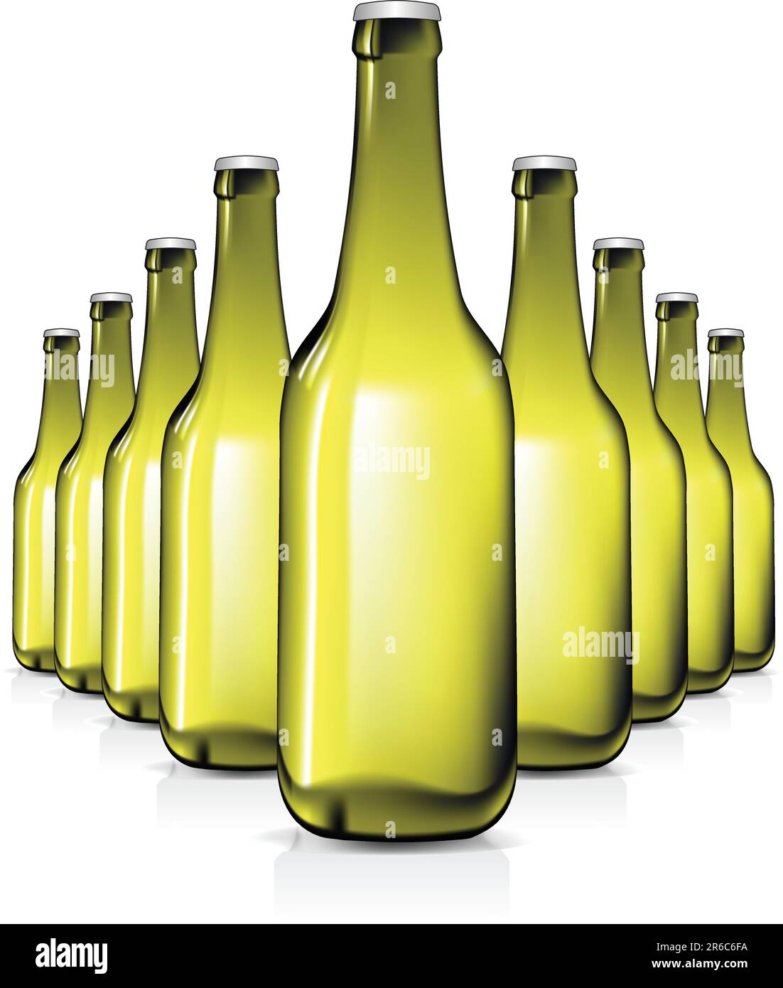Flaschen, kann diese Abbildung als Designerarbeit nützlich sein. Stock Vektor