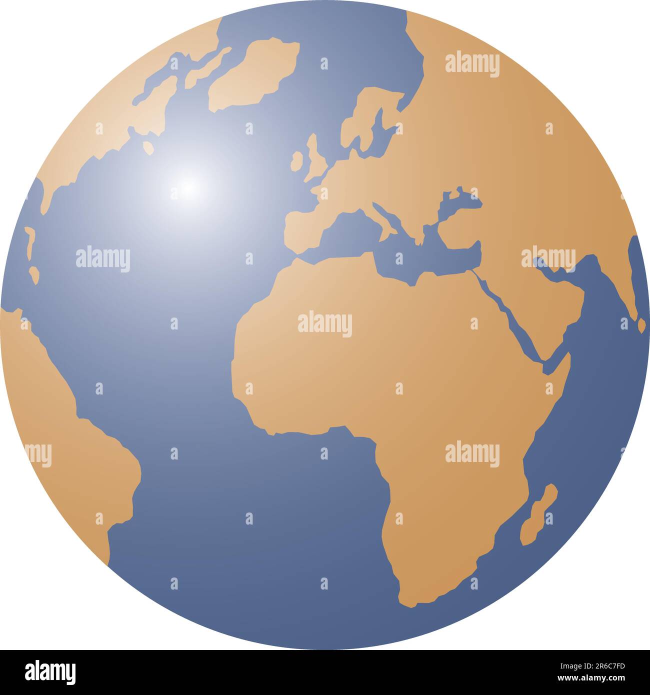 Globe-Welt-Vektordarstellung - Eeps-editierbares Format Stock Vektor