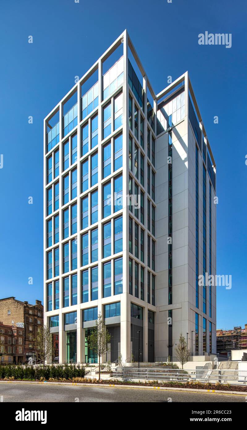 Blick von außen bei Tageslicht auf Bank House, Newcastle Upon Tyne, Tyne and Wear, England, Großbritannien Stockfoto