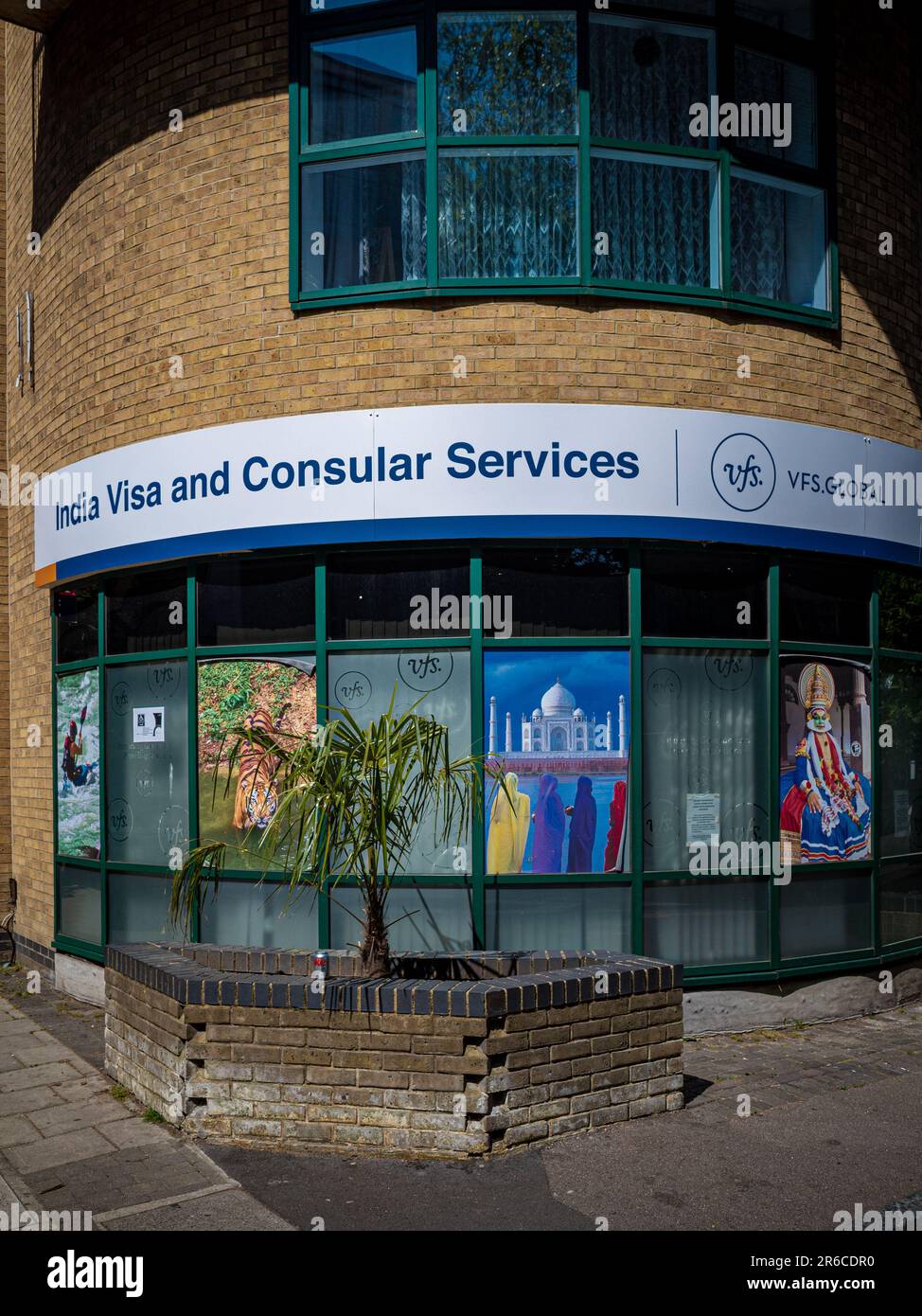 Indian Visa Centre London. VFS Global Indian Visa & Consular Application Centre, 142-148 Goswell Rd London Stockfoto