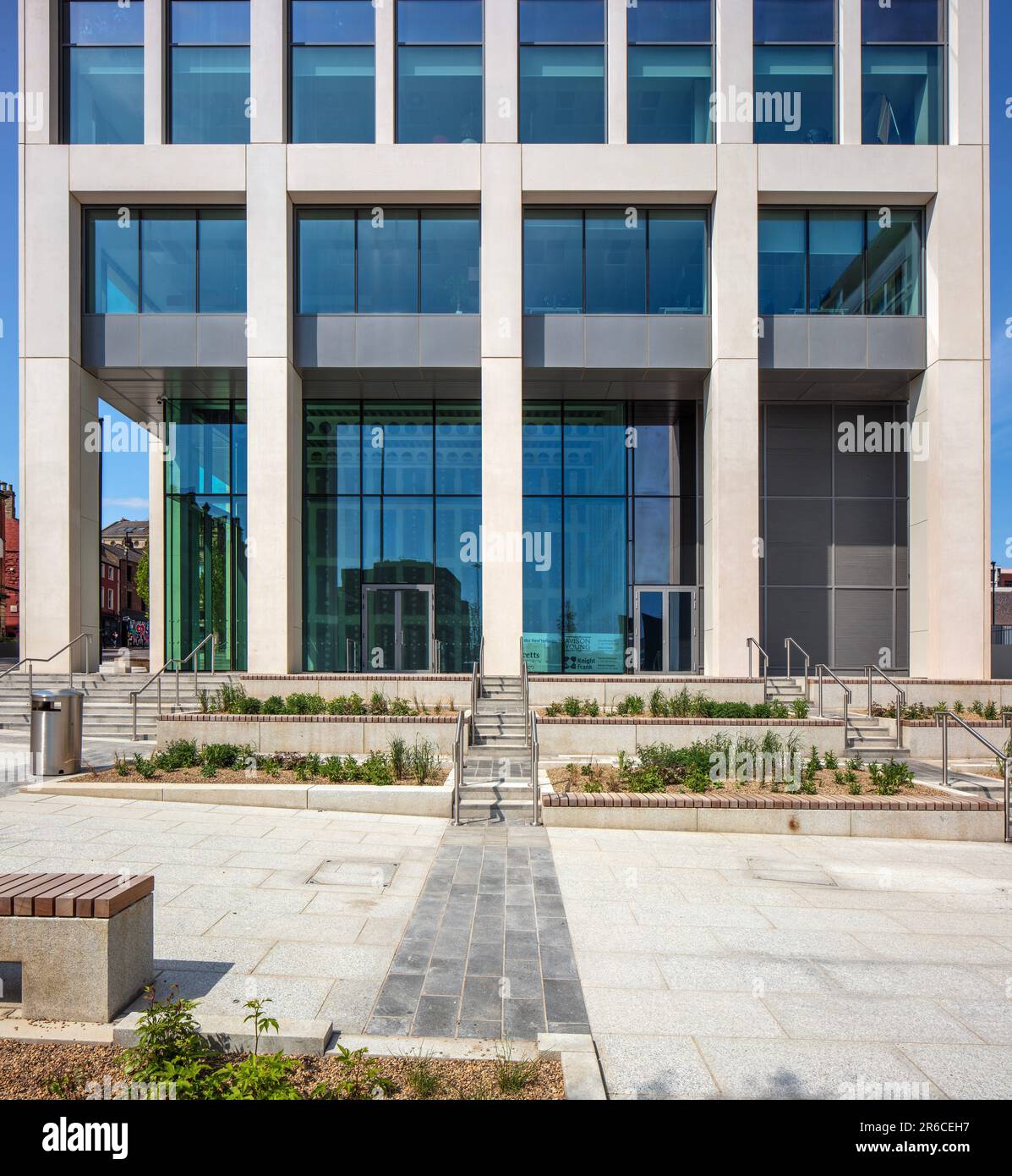 Blick von außen bei Tageslicht auf Bank House, Newcastle Upon Tyne, Tyne and Wear, England, Großbritannien Stockfoto