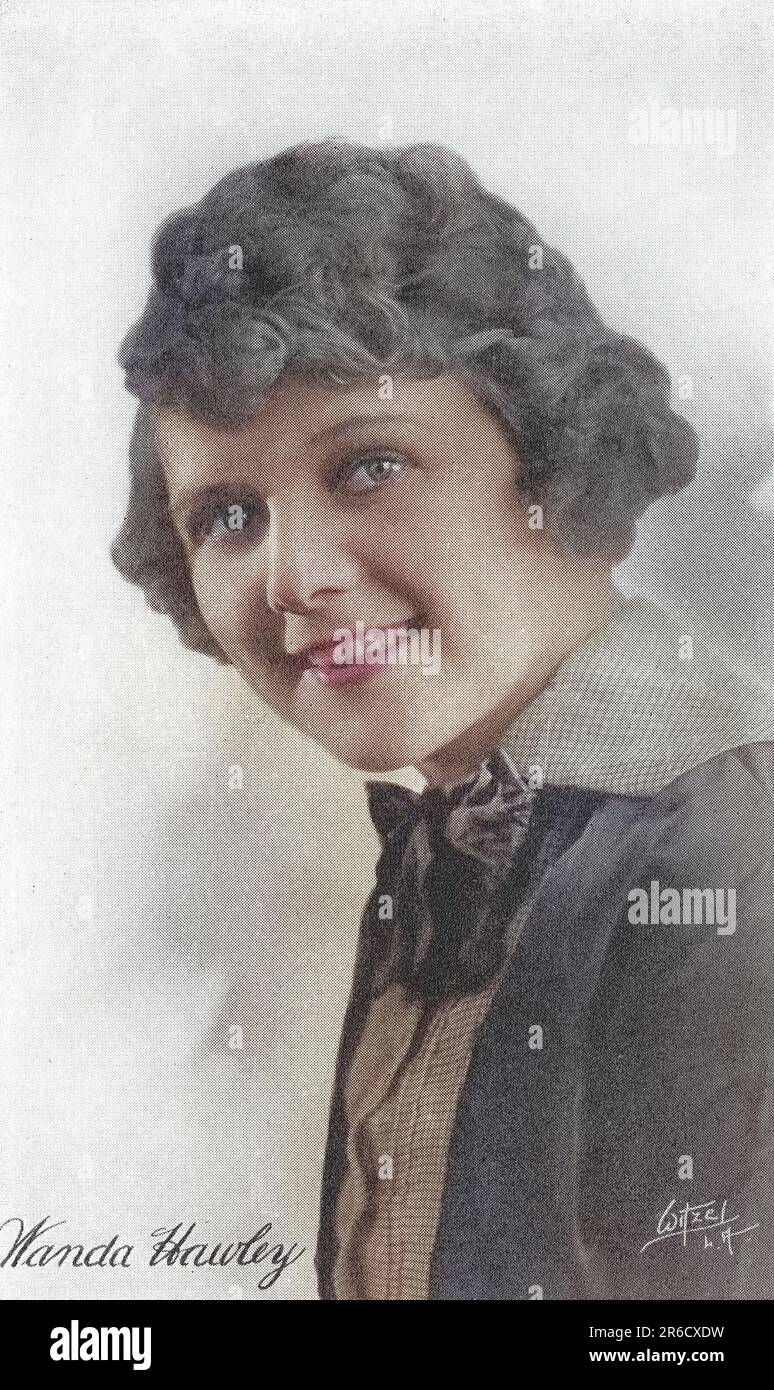 Wanda Hawley (1895-1963), amerikanische Schauspielerin während der Silent Film Era, Head and Shoulders Publicity Portrait, Albert Walter Witzel, Witzel Studios, 1920 Stockfoto