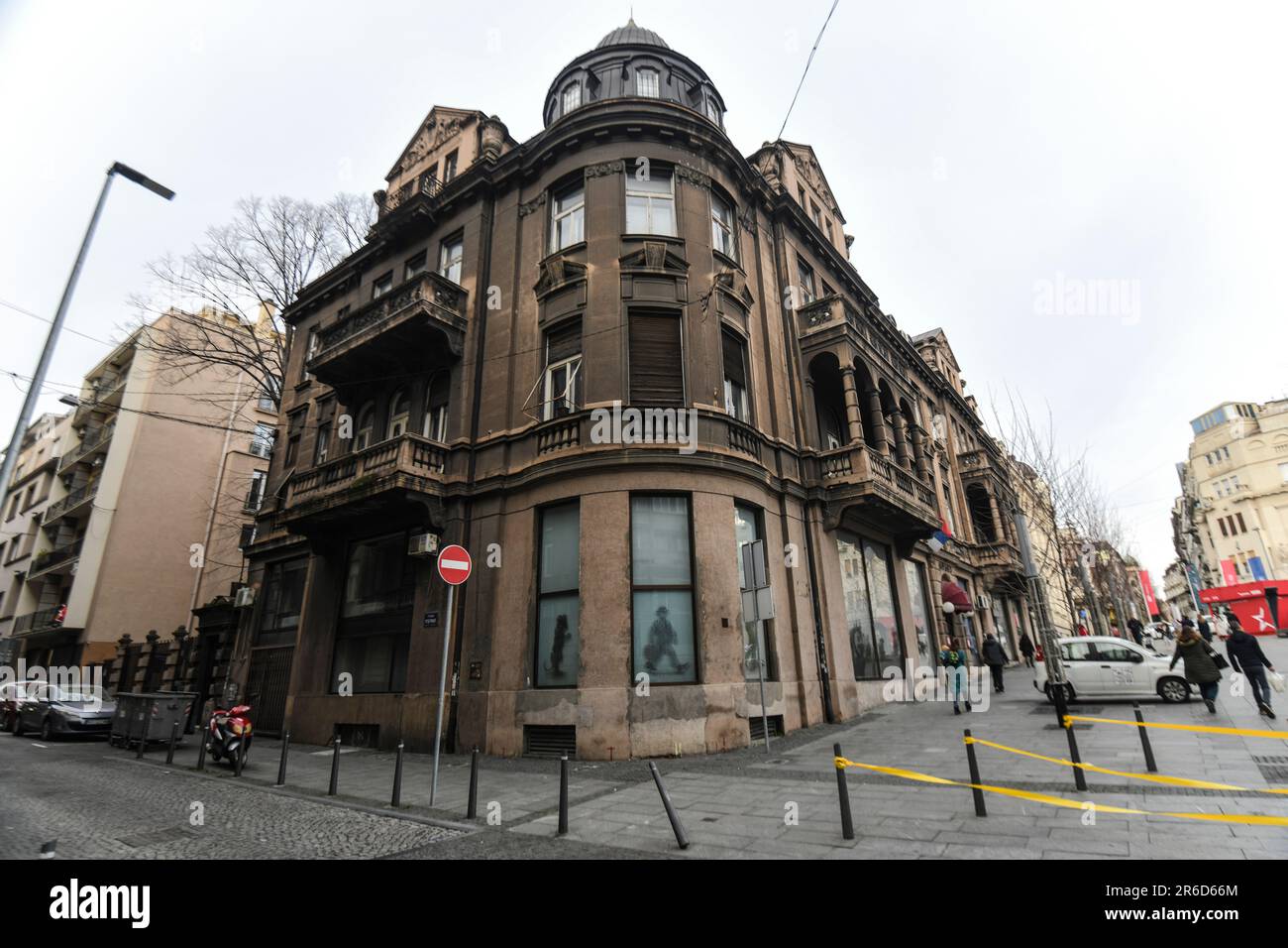 Belgrads Altstadt, Cubrina Street. Serbien. Stockfoto