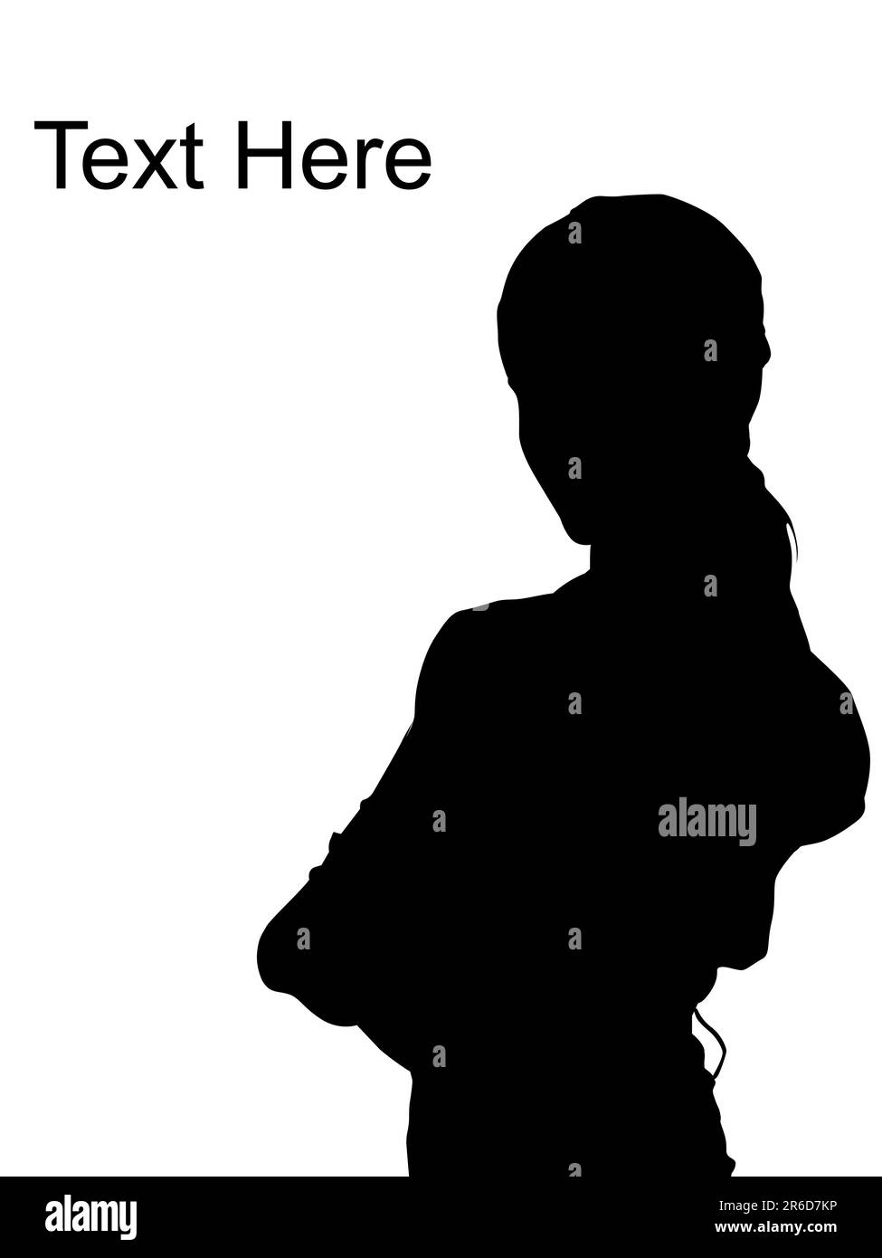 Porträt einer erwachsenen, hübschen Frau Stock Vektor