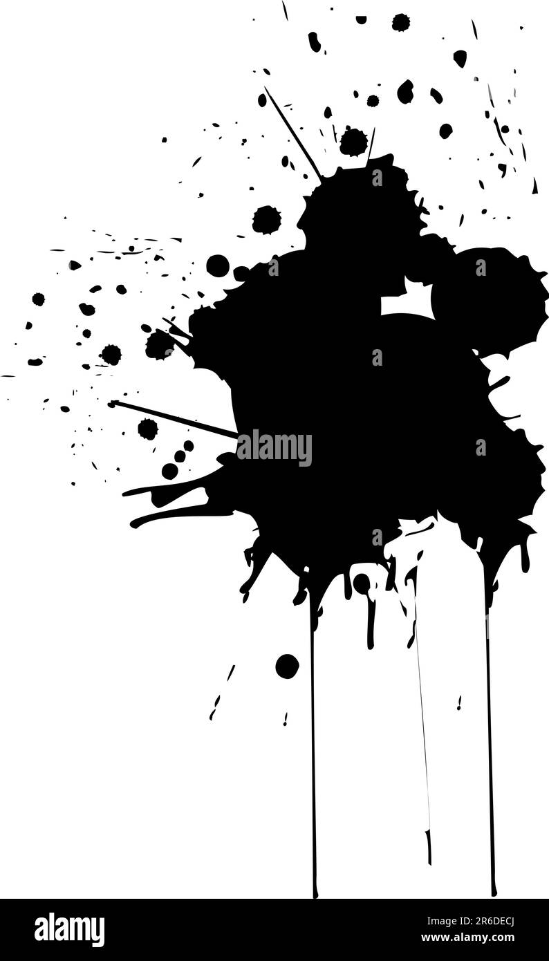 Vektor spritzt - Größe und Farbe können geändert werden Stock Vektor