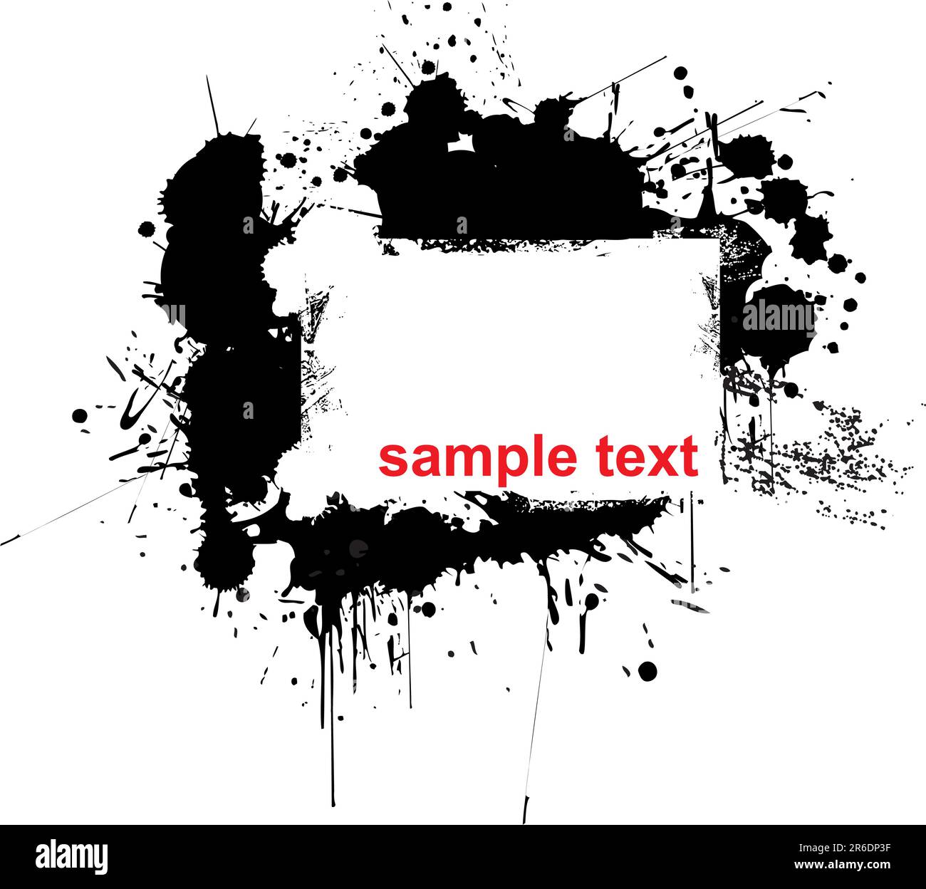 Vektor spritzt - Größe und Farbe können geändert werden Stock Vektor