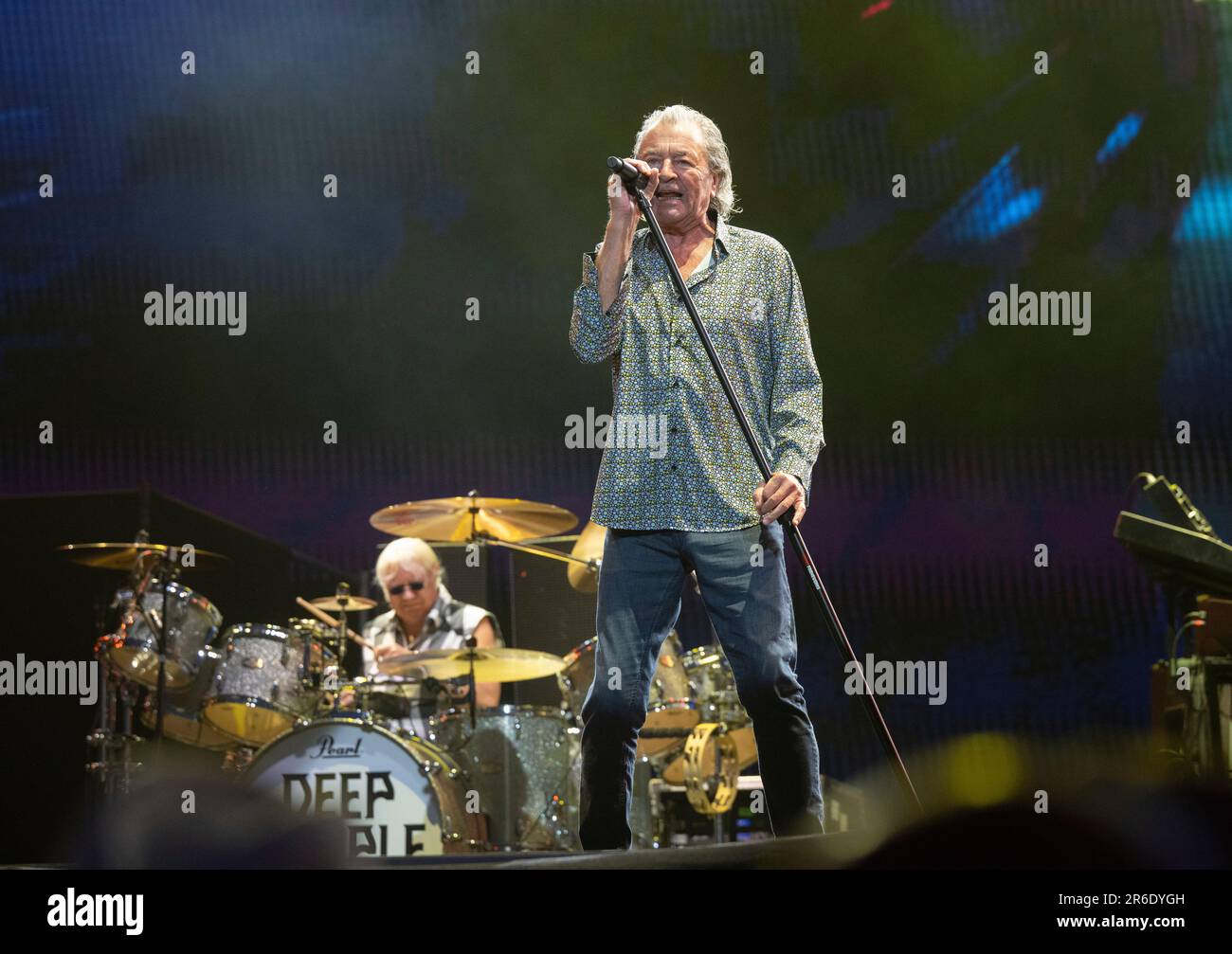 Ian Gillan von Deep Purple live auf der Rock Stage beim Sweden Rock Festival am 8. Juni 2023. Foto: Fredrik Sandberg / TT / Code 10080 Stockfoto