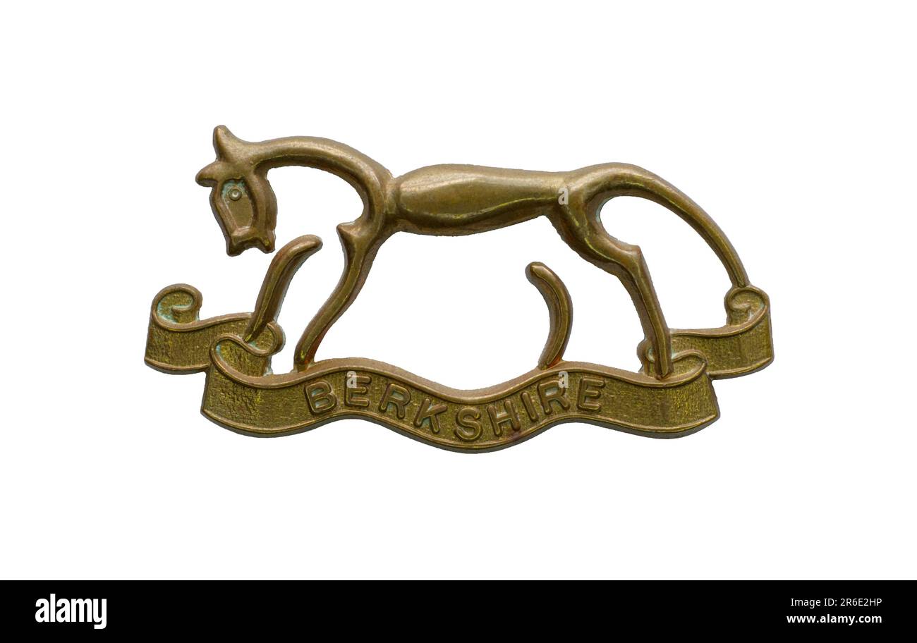 Das Mützenabzeichen der Berkshire Yeomanry, c.1908-1921. Stockfoto
