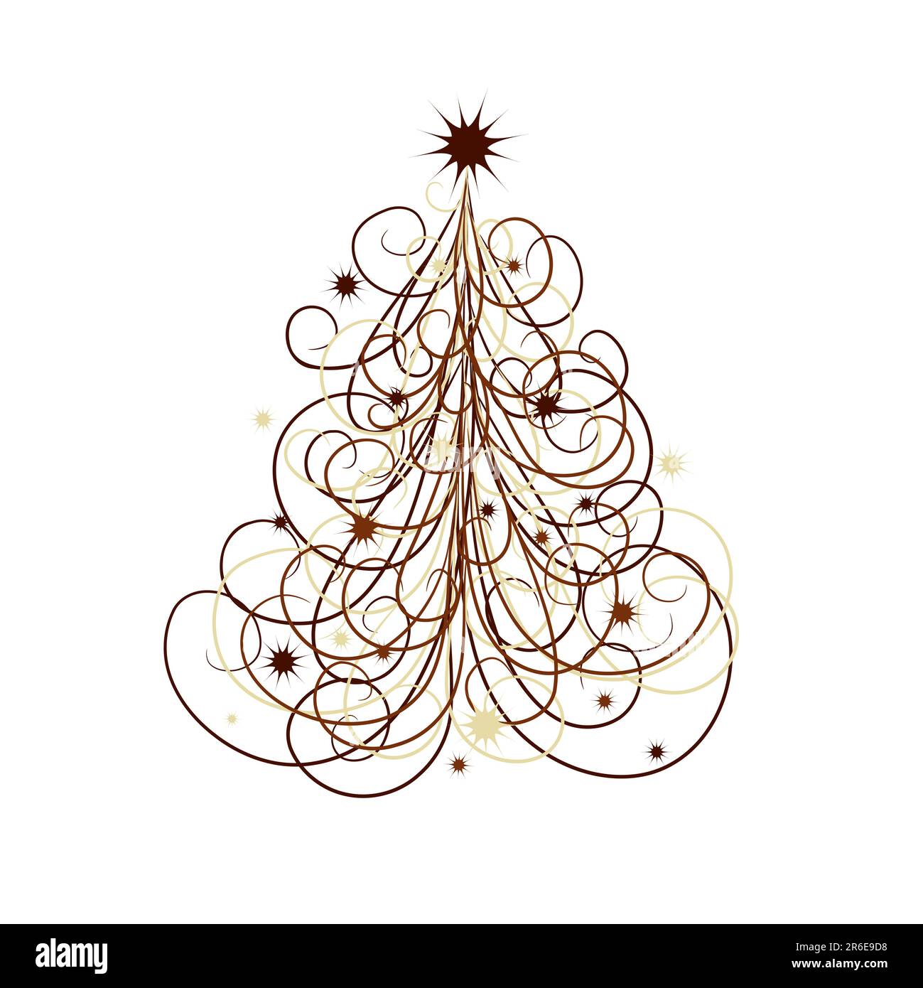 Weihnachtsbaum Hintergrund, Vektor-illustration Stock Vektor