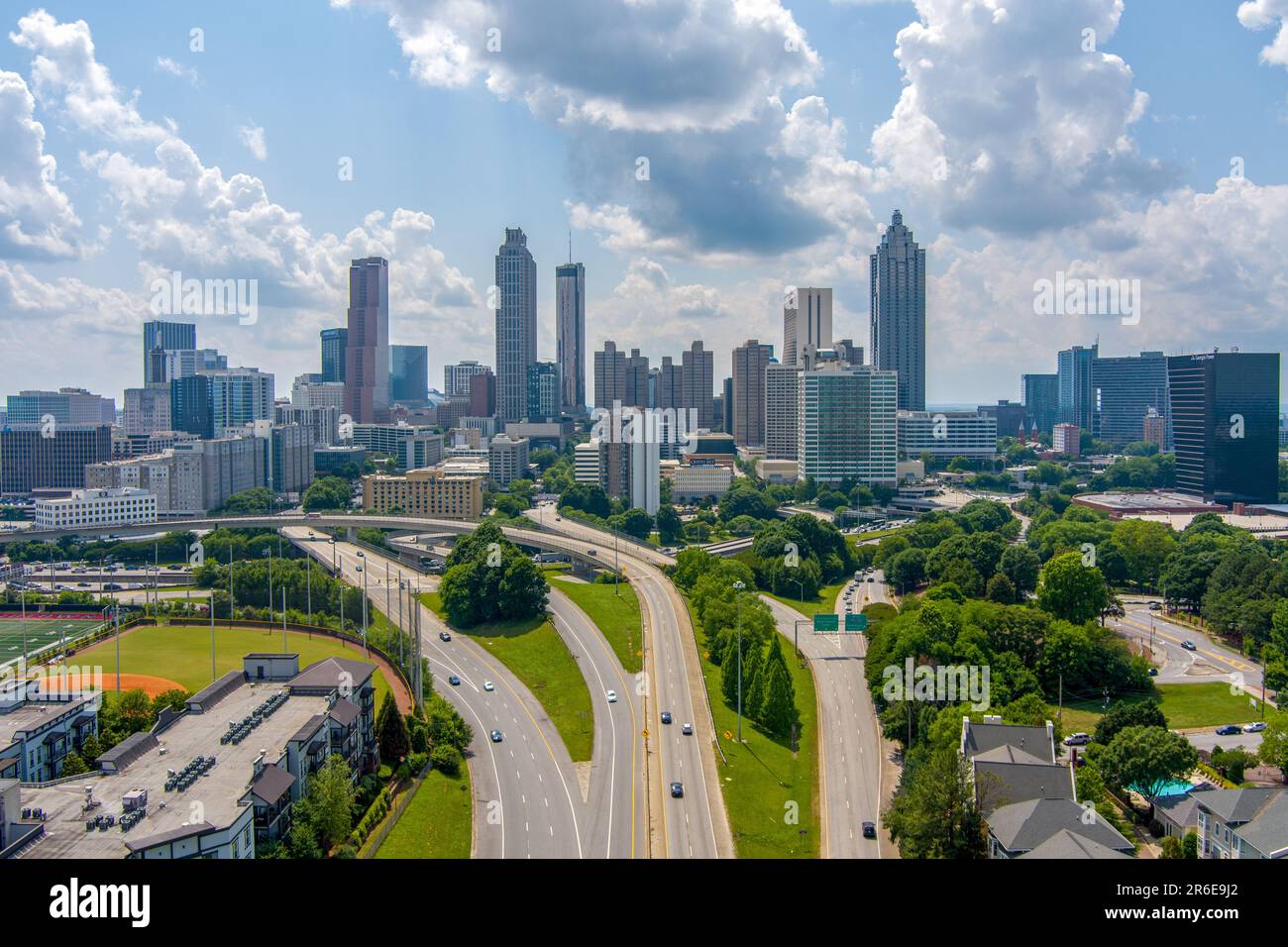 Die Skyline von Atlanta, Georgia Stockfoto