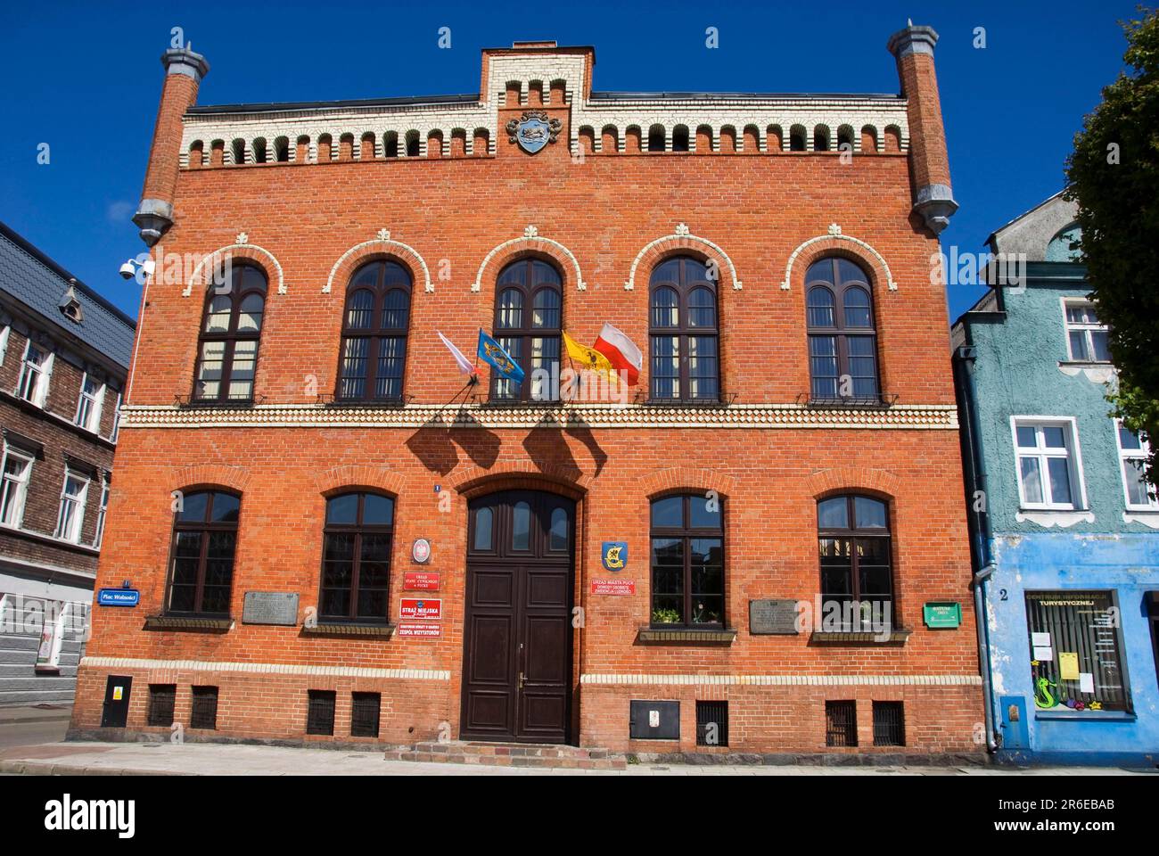 Rathaus, Puck, Danzig-Bucht, Pommern, Polen, Putzig Stockfoto