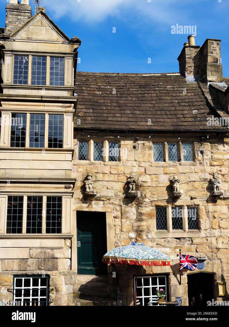 Blagraves House, denkmalgeschütztes Gebäude, jetzt ein Restaurant im Bank Barnard Castle County Durham England Stockfoto
