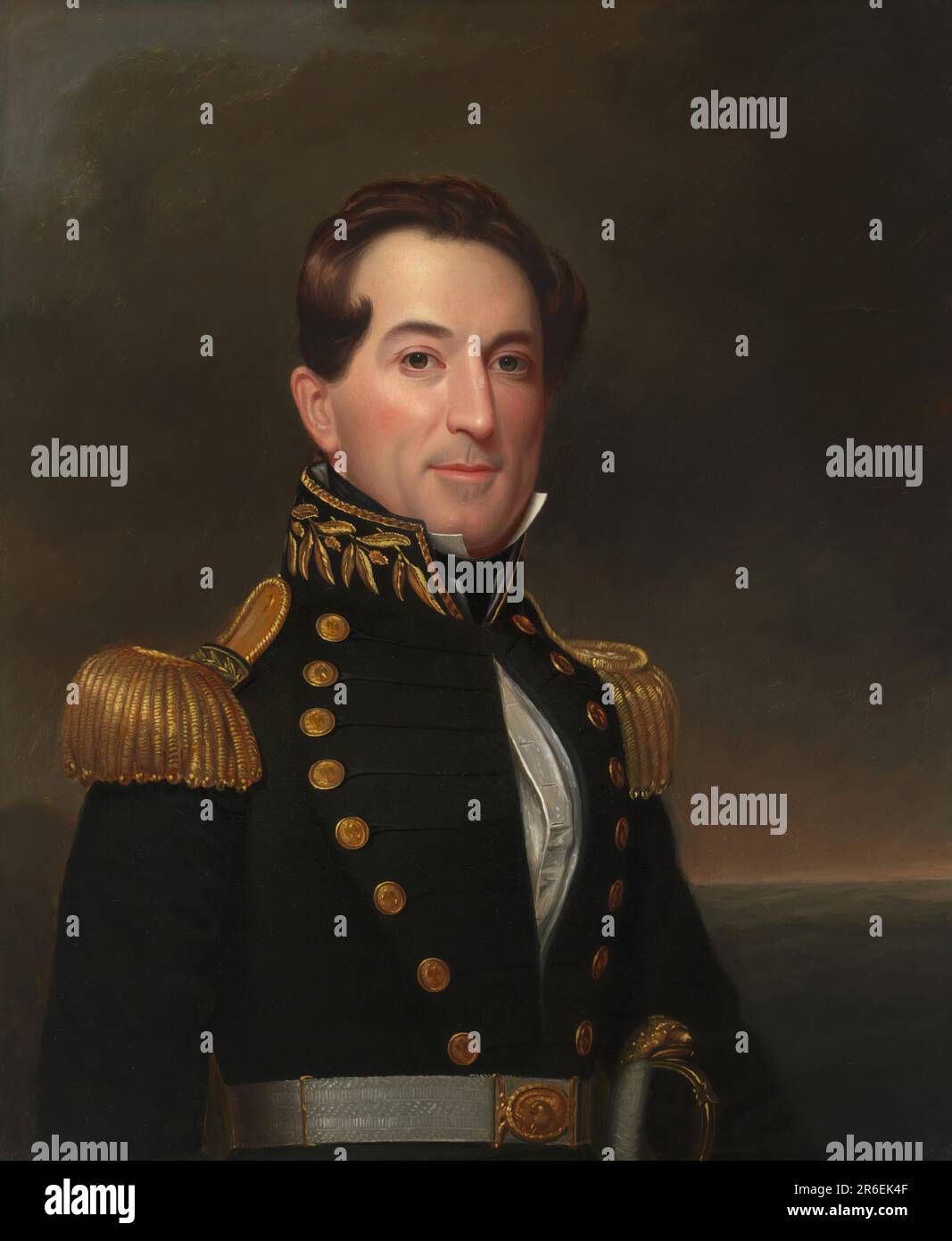 David Glasgow Farragut. Öl auf Segeltuch. Datum: 1838. MUSEUM: NATIONALE PORTRÄTGALERIE. Stockfoto