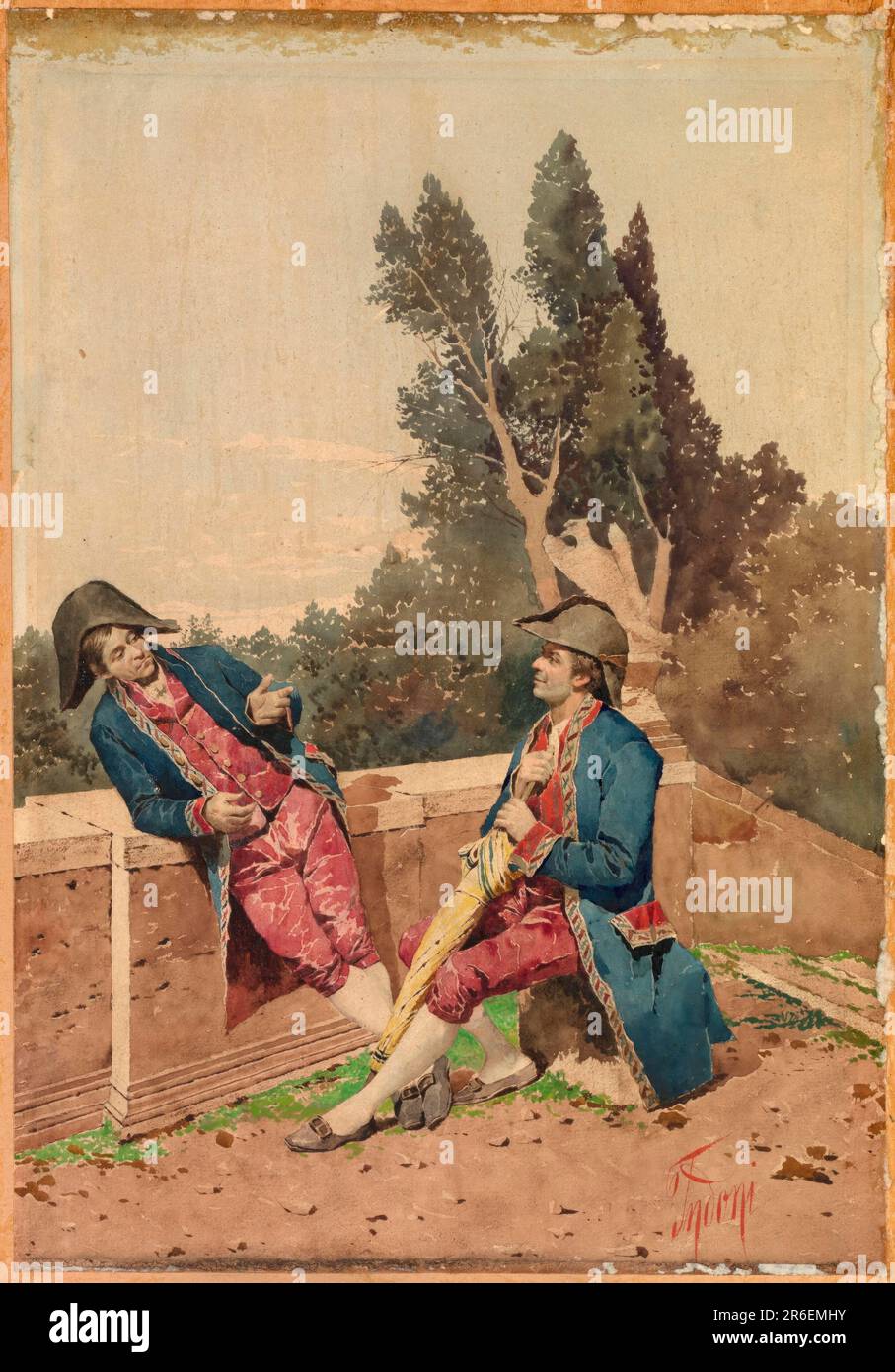 Soldaten des Reiches. Datum: Ca. 1880. Aquarell auf Papppapier. Museum: Smithsonian American Art Museum. Stockfoto