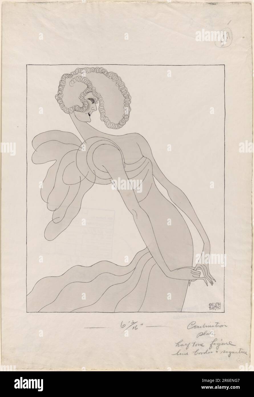 Ich Bin Billie Burke. Tintenwäsche auf Papier. Datum: c. 1930. MUSEUM: NATIONALE PORTRÄTGALERIE. Stockfoto