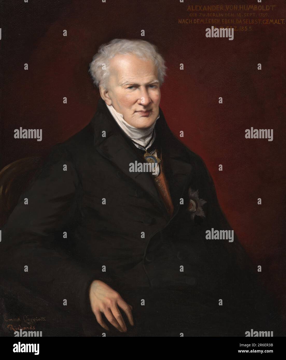 Alexander Von Humboldt. Datum: 1855. Öl auf Segeltuch. MUSEUM: NATIONALE PORTRÄTGALERIE. Stockfoto
