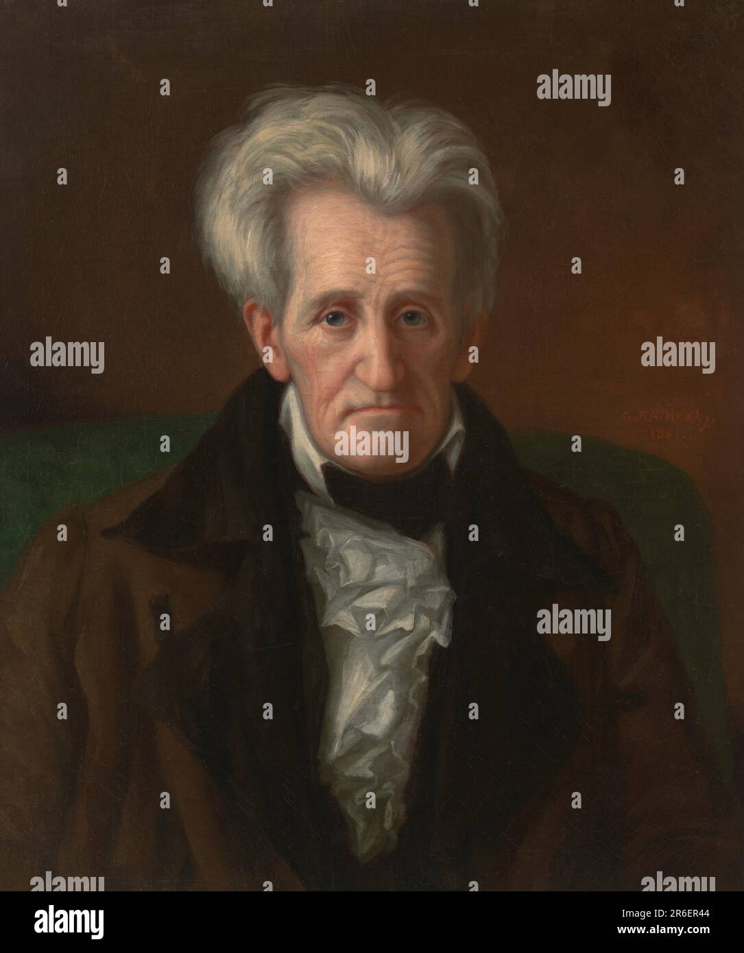 Andrew Jackson. Datum: 1861. Öl auf Segeltuch. MUSEUM: NATIONALE PORTRÄTGALERIE. Stockfoto