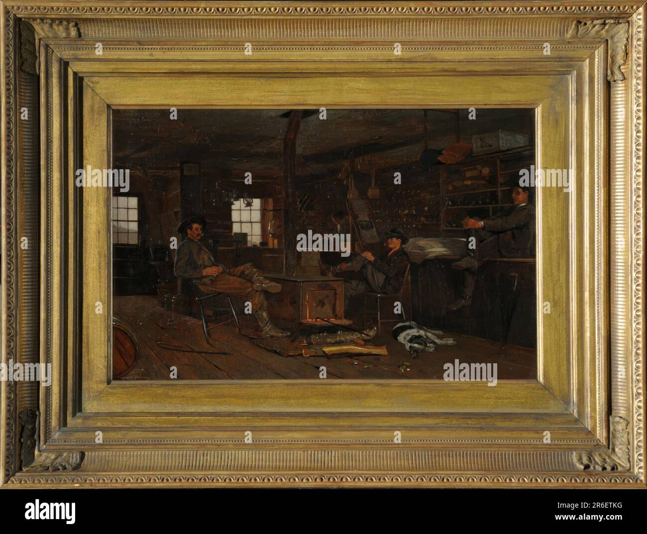 Der Country Store. Datum: 1872. Öl auf Holzplatte. MUSEUM: HIRSHHORN MUSEUM UND SKULPTURENGARTEN. Stockfoto