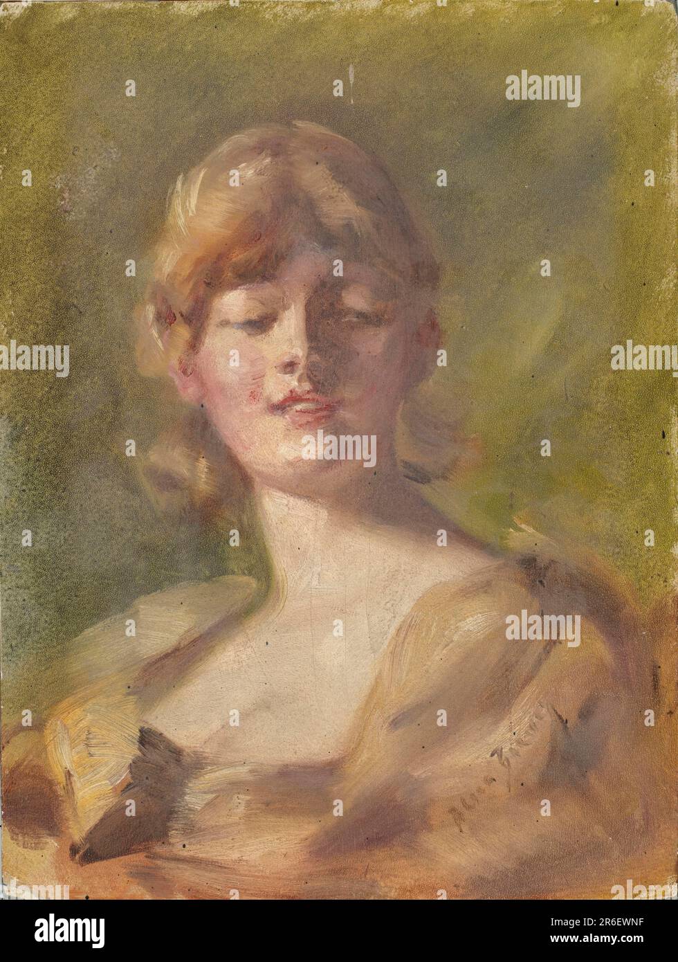 Untersuchung des Kopfes. Datum: Ca. 1926. Öl auf Mineralbrettern. Museum: Smithsonian American Art Museum. Stockfoto