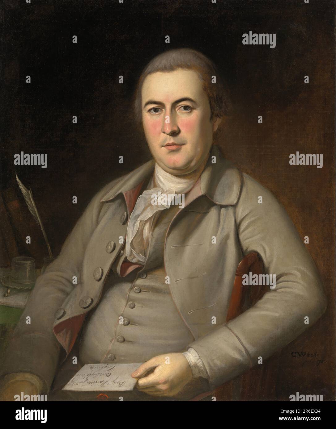 Benjamin Harrison, Jr. Öl auf Leinwand. Datum: 1783. Ehemals Benjamin Harrison, Sr., 1726 - 1791. MUSEUM: NATIONALE PORTRÄTGALERIE. Stockfoto
