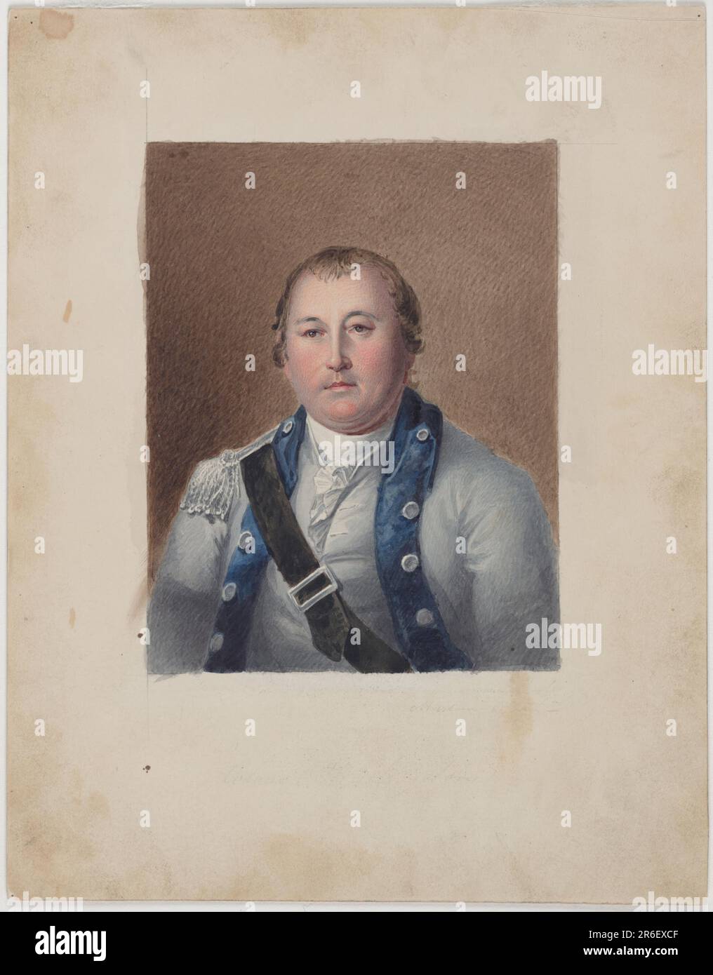 William Augustine Washington. Datum: c. 1835. Aquarell auf dem Künstlerbrett. MUSEUM: NATIONALE PORTRÄTGALERIE. Stockfoto