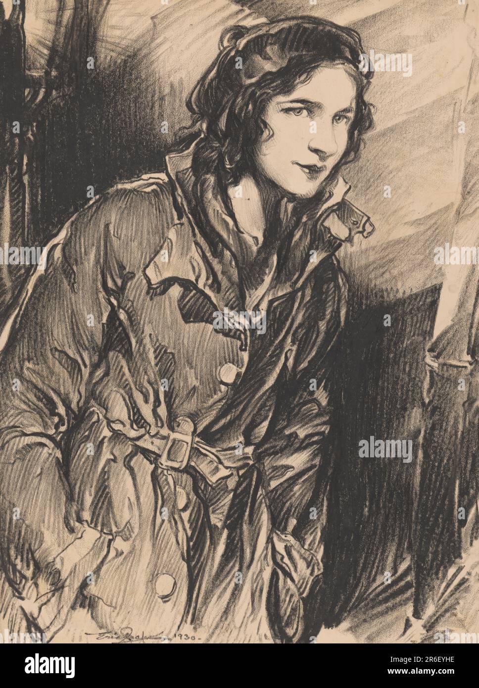 Helen Hayes. Buntstift auf Papier. Datum: 1930. MUSEUM: NATIONALE PORTRÄTGALERIE. Stockfoto