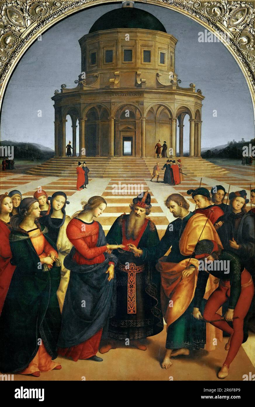 Heirat der Jungfrau Raffaello Sanzio da Urbino Raffael (Raffaello Santi (1483-1520) Stockfoto