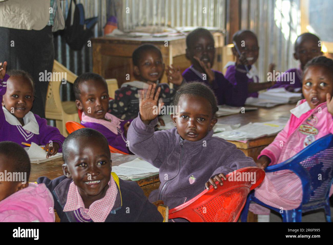 Ländliche Schule in Kenia Stockfoto